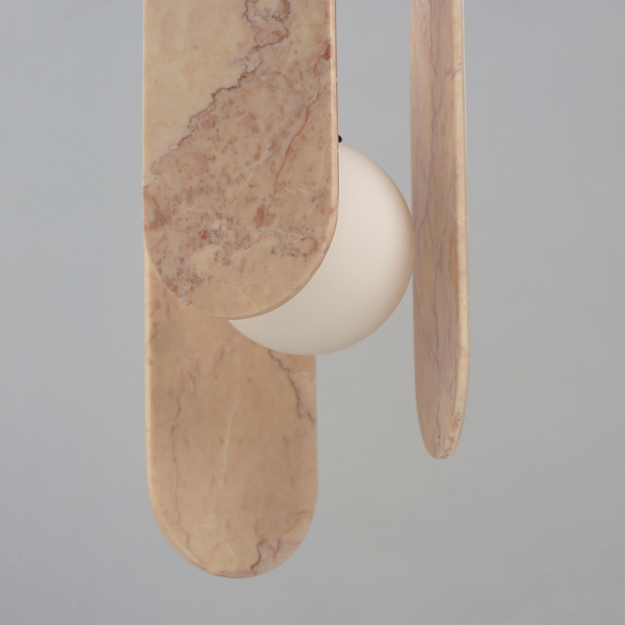 Studio M SM24811RJBBZ Megalith Single Pendant Rose Jade in Brushed Bronze by Nina Magon