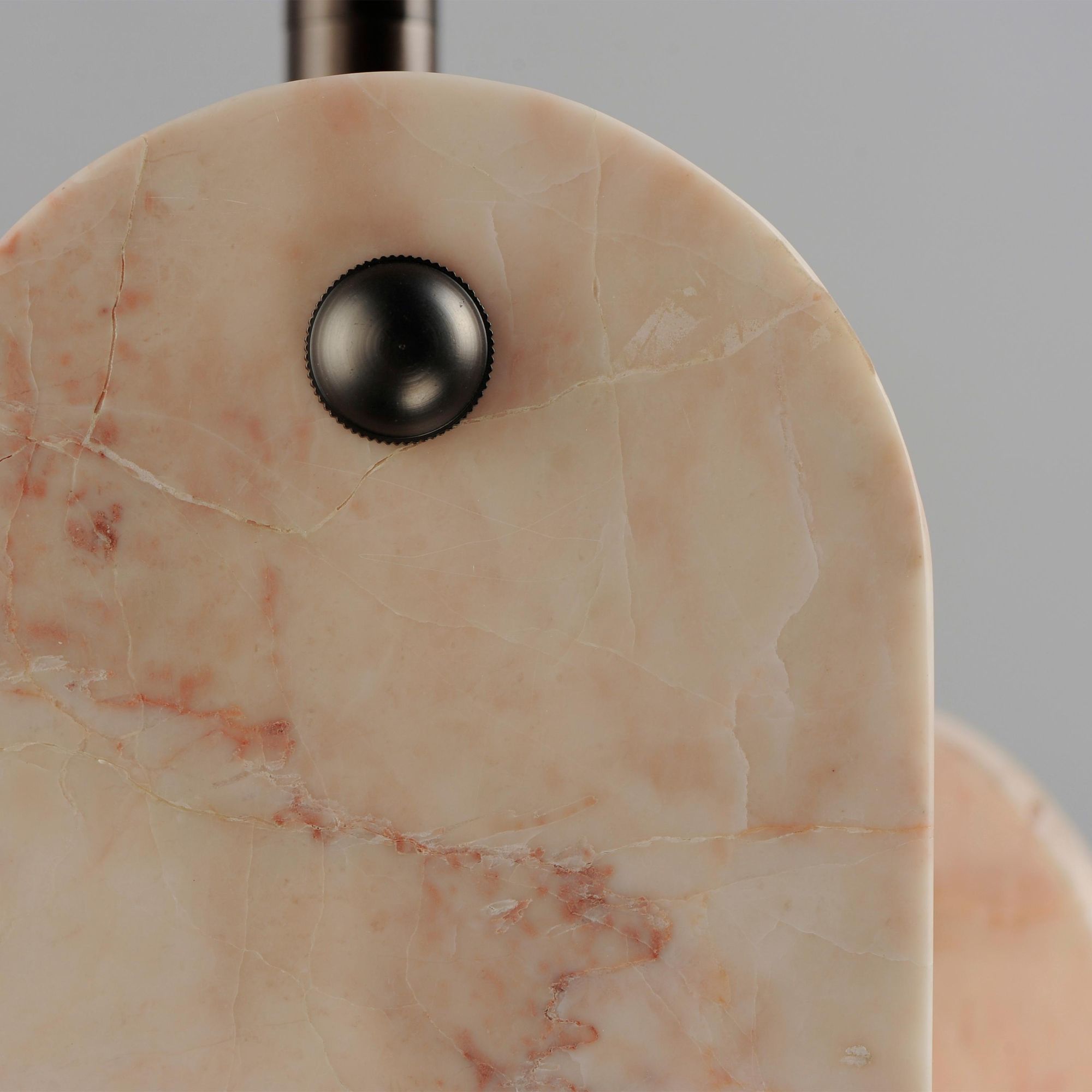 Studio M SM24811RJBBZ Megalith Single Pendant Rose Jade in Brushed Bronze by Nina Magon