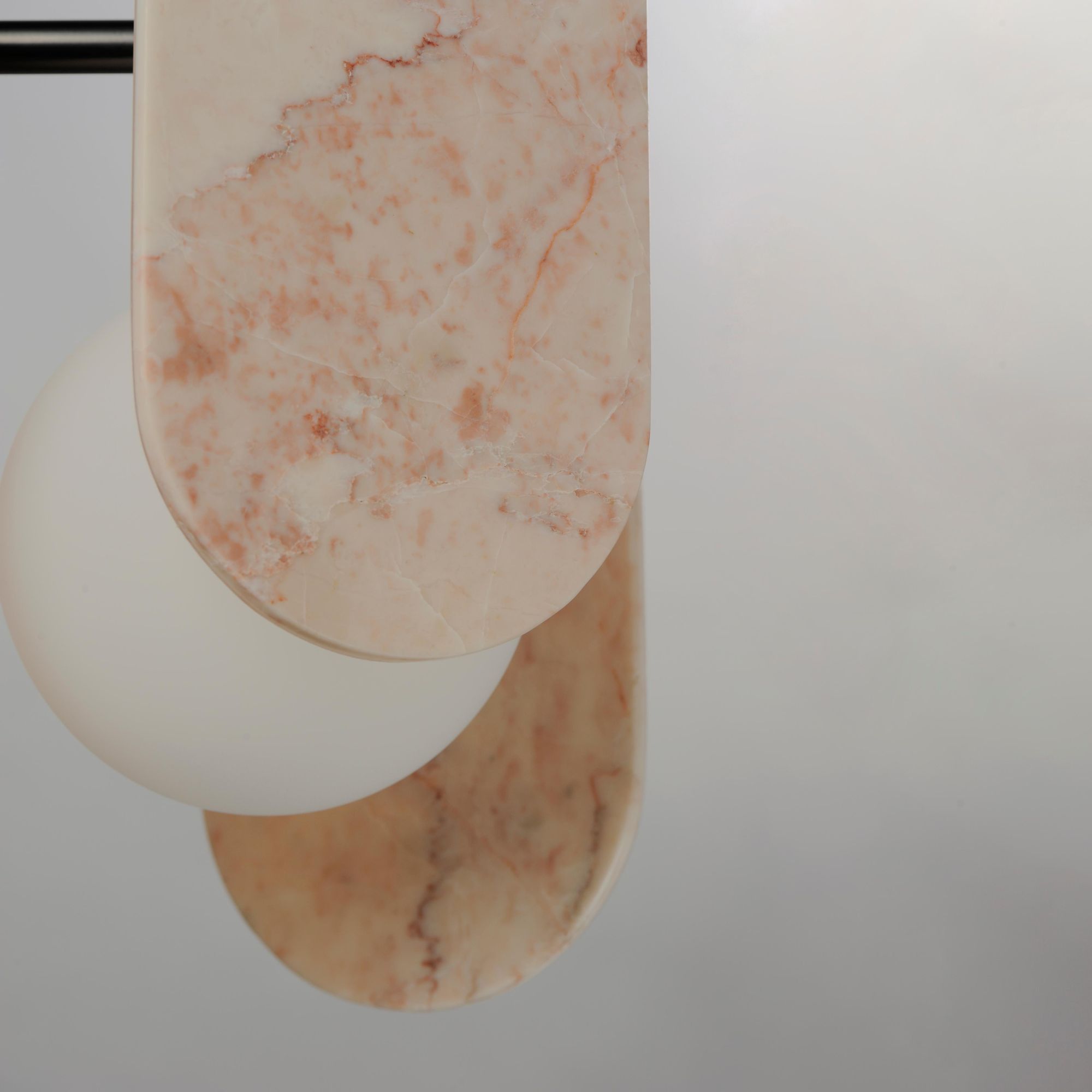Studio M SM24811RJBBZ Megalith Single Pendant Rose Jade in Brushed Bronze by Nina Magon