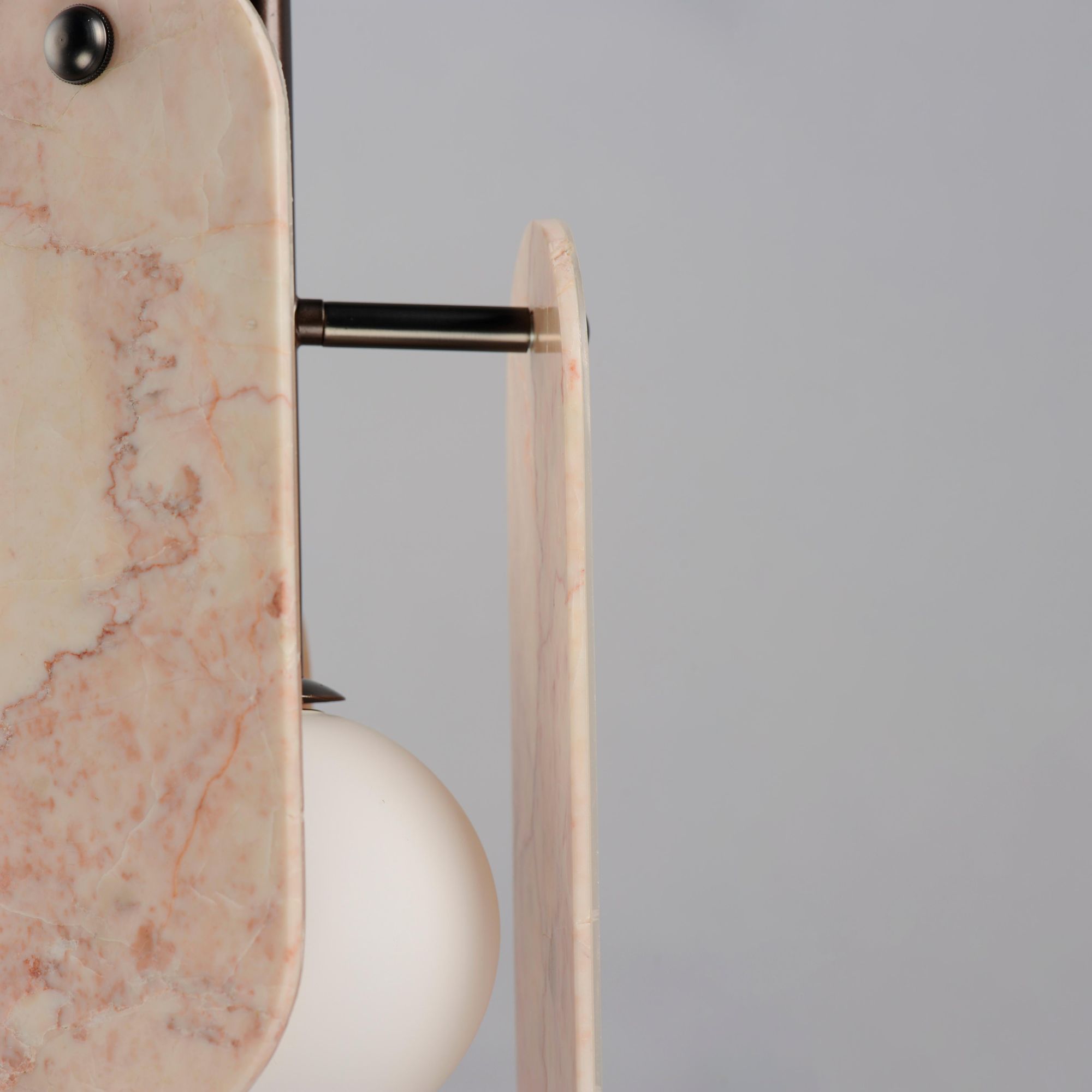 Studio M SM24811RJGM Megalith Single Pendant Rose Jade in Gunmetal by Nina Magon