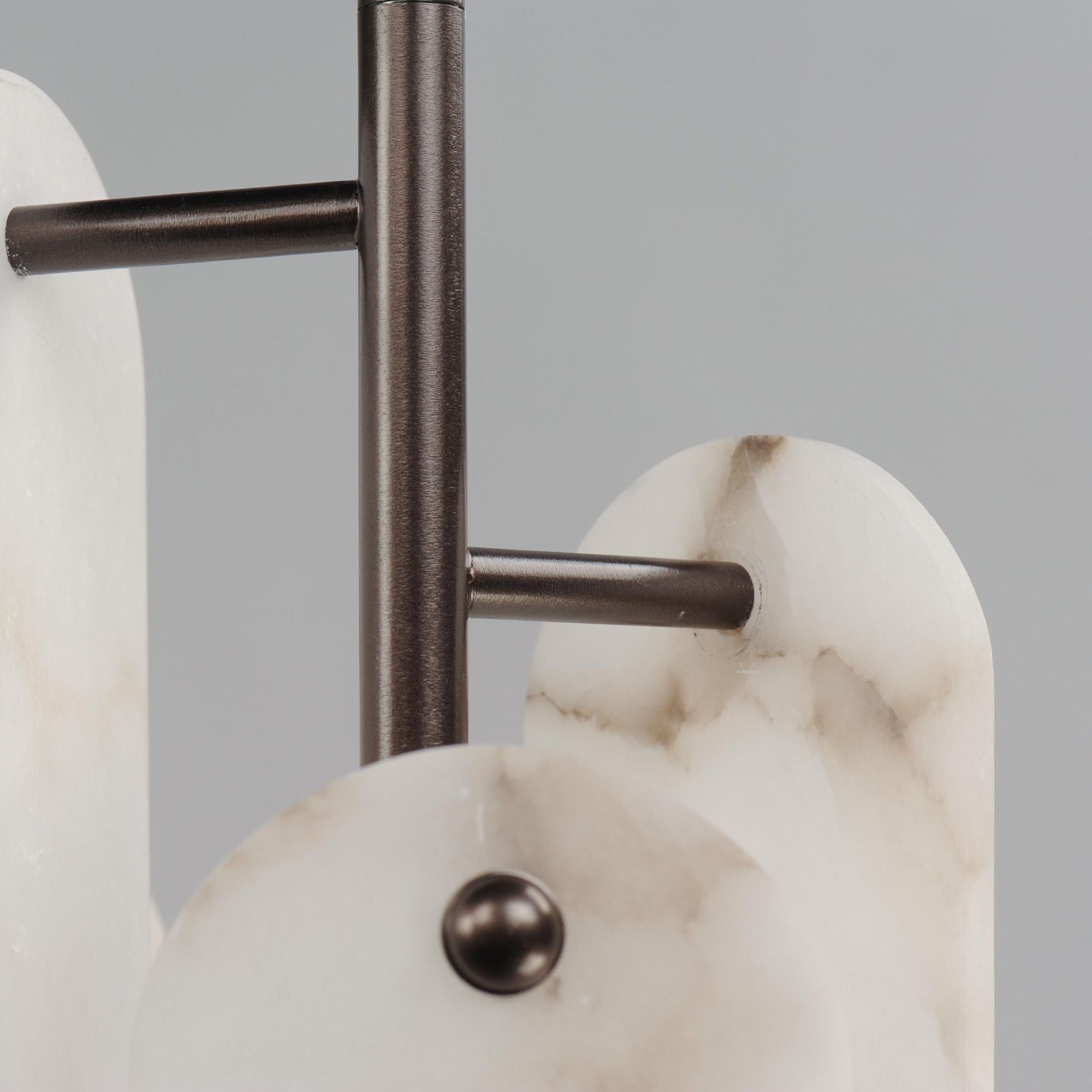 Studio M SM24815WABBZ Megalith 5-Light Pendant Spanish Alabaster in Brushed Bronze by Nina Magon