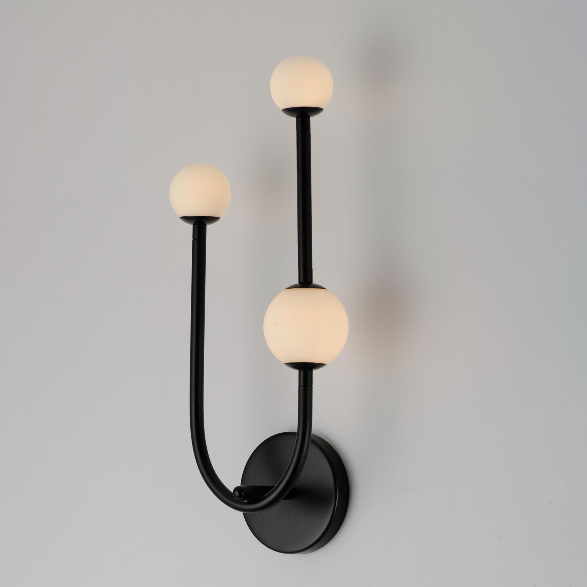 Studio M SM24830BK Alina 3-Light LED Wall Sconce in Black by Nina Magon