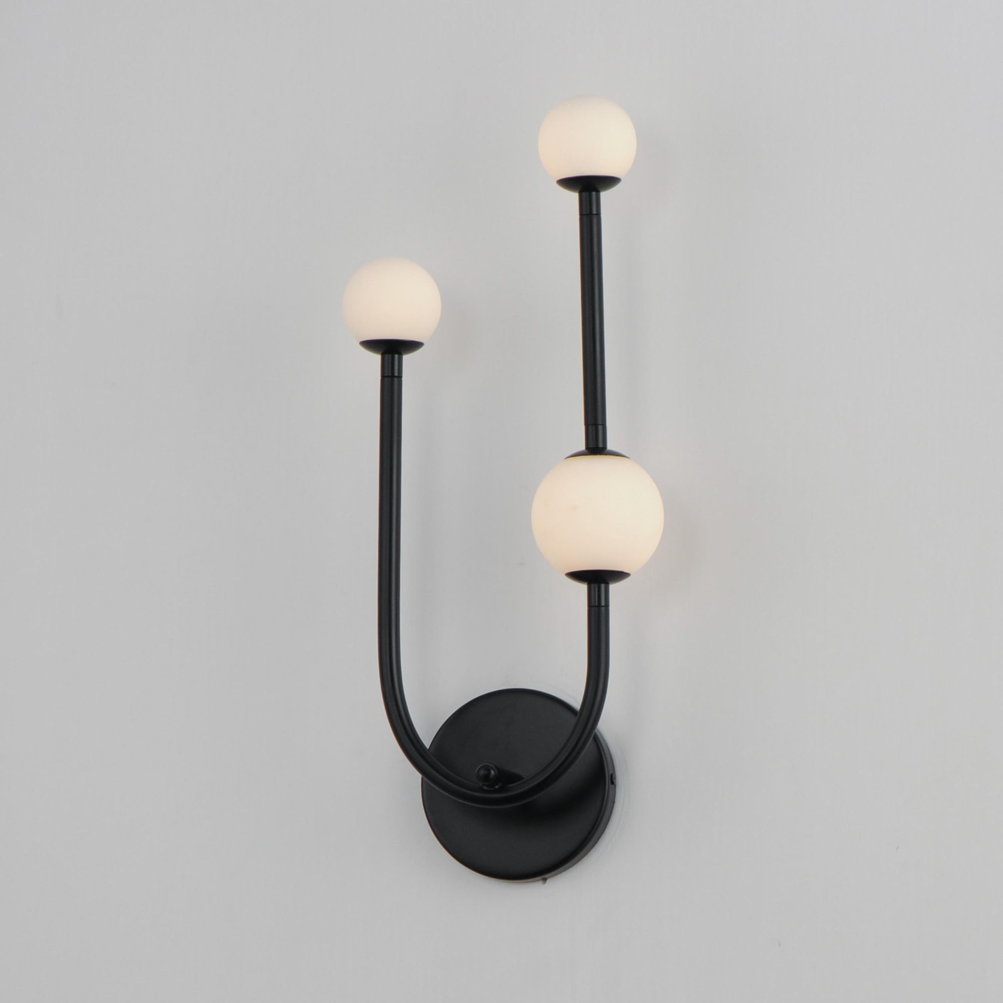 Studio M SM24830BK Alina 3-Light LED Wall Sconce in Black by Nina Magon