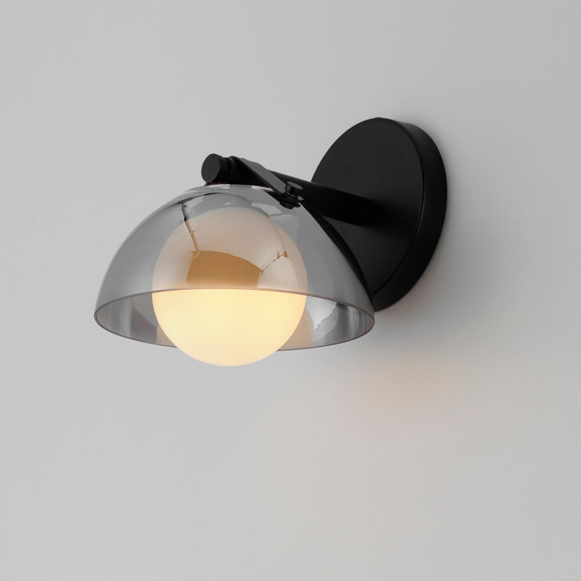 Studio M SM31001MSKGM Domain 1-Light - Smoke/Gunmetal Wall Sconce by Mat Sanders