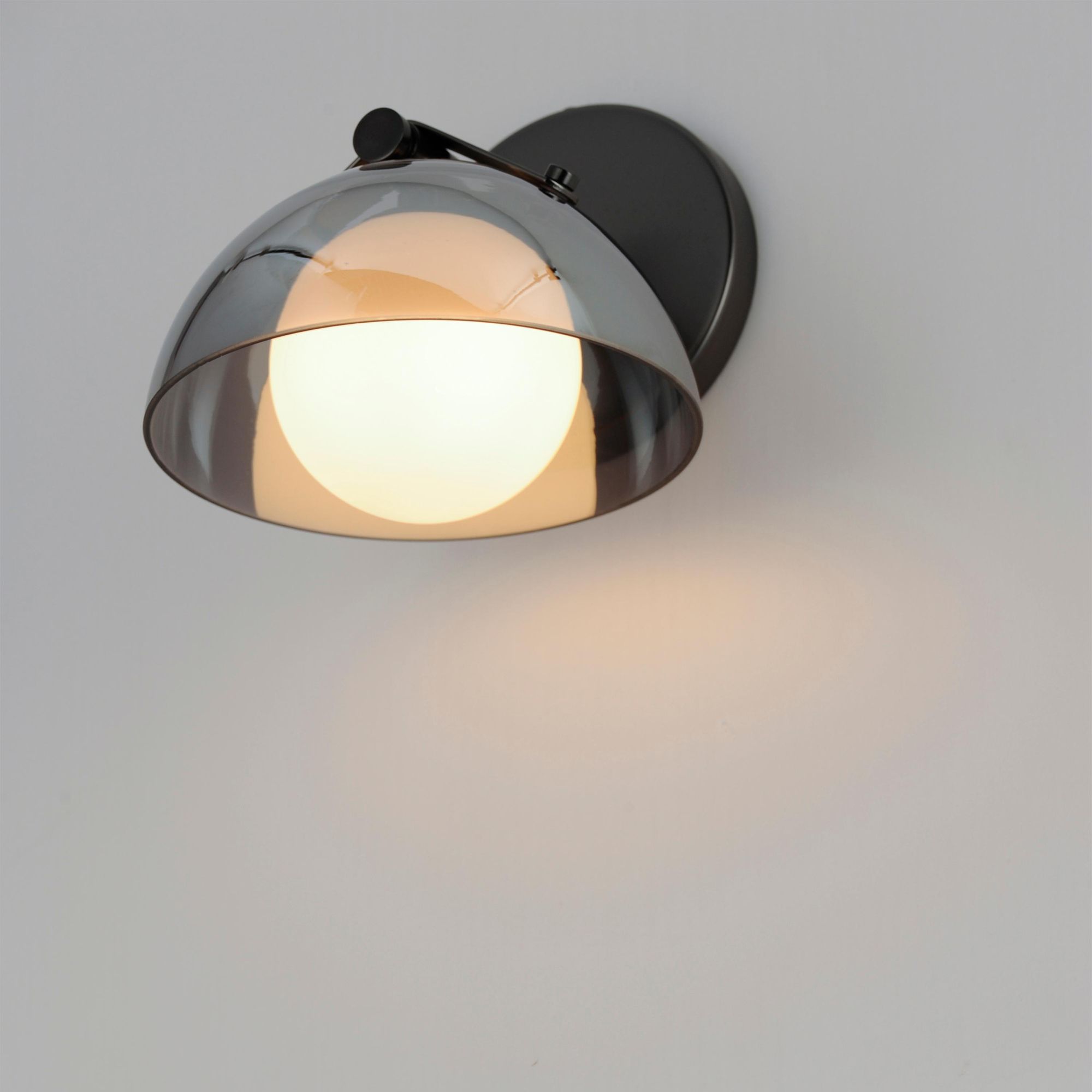 Studio M SM31001MSKGM Domain 1-Light - Smoke/Gunmetal Wall Sconce by Mat Sanders