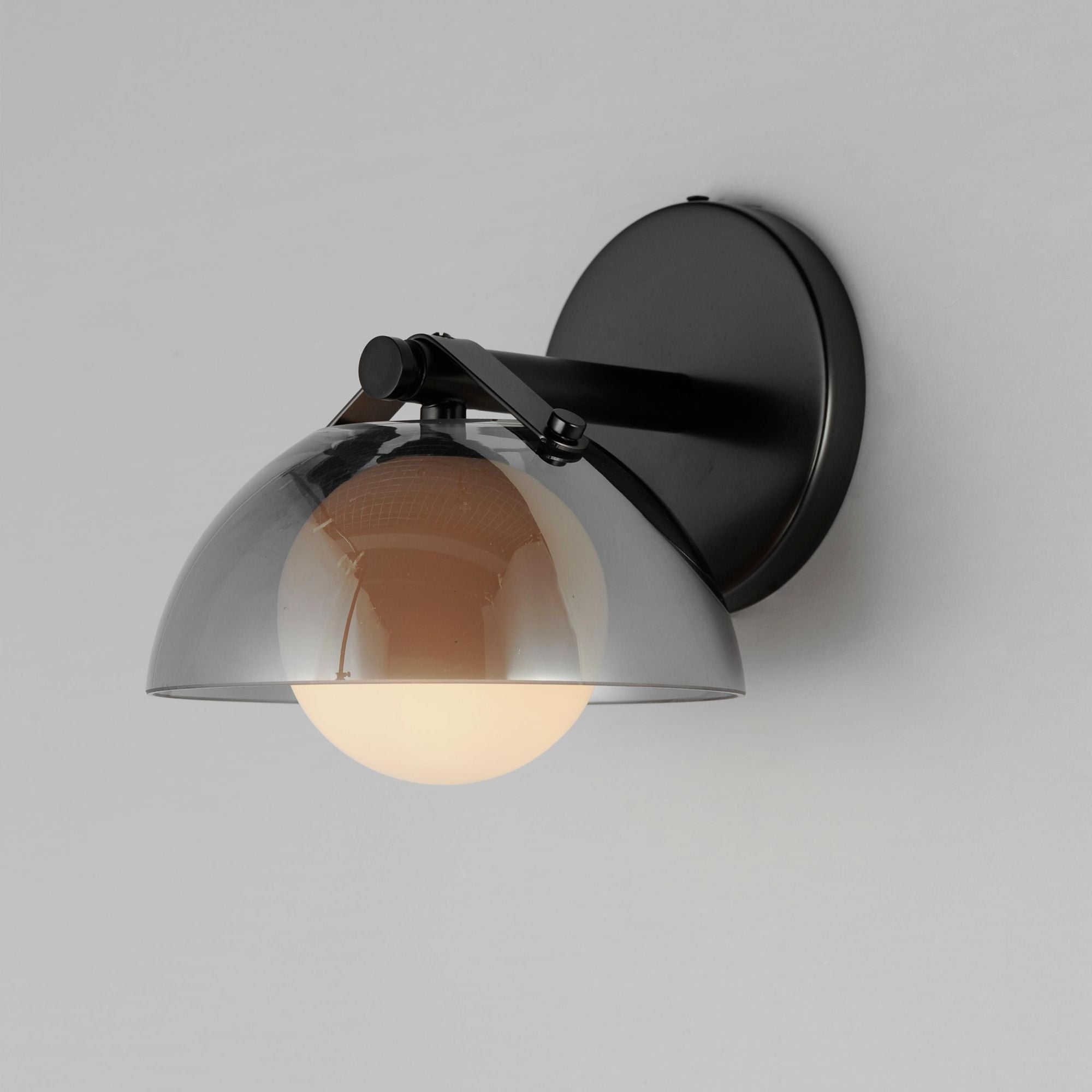 Studio M SM31001MSKGM Domain 1-Light - Smoke/Gunmetal Wall Sconce by Mat Sanders