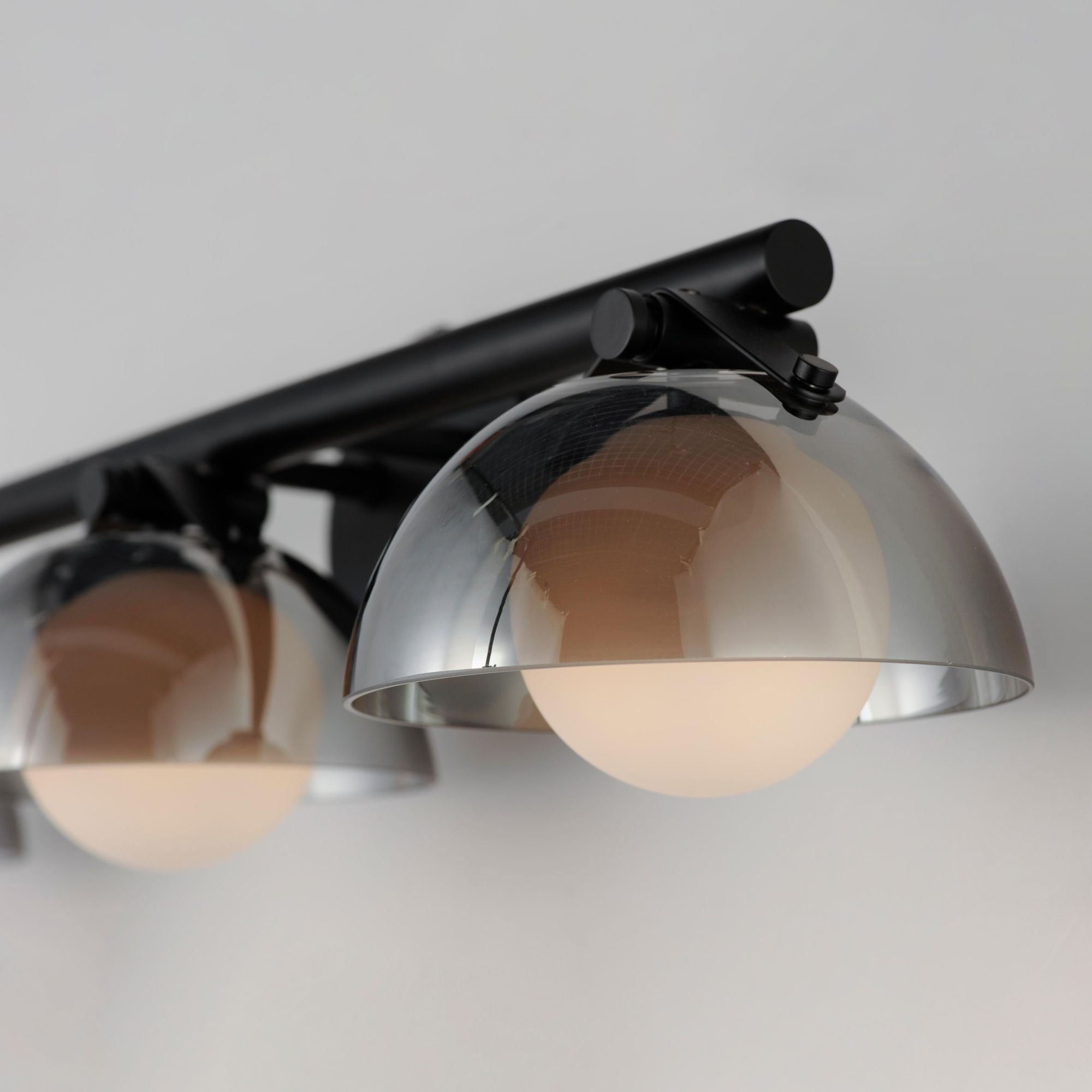 Studio M SM31003MSKBK Domain 3-Light - Smoke/Matte Black Bath Vanity by Mat Sanders