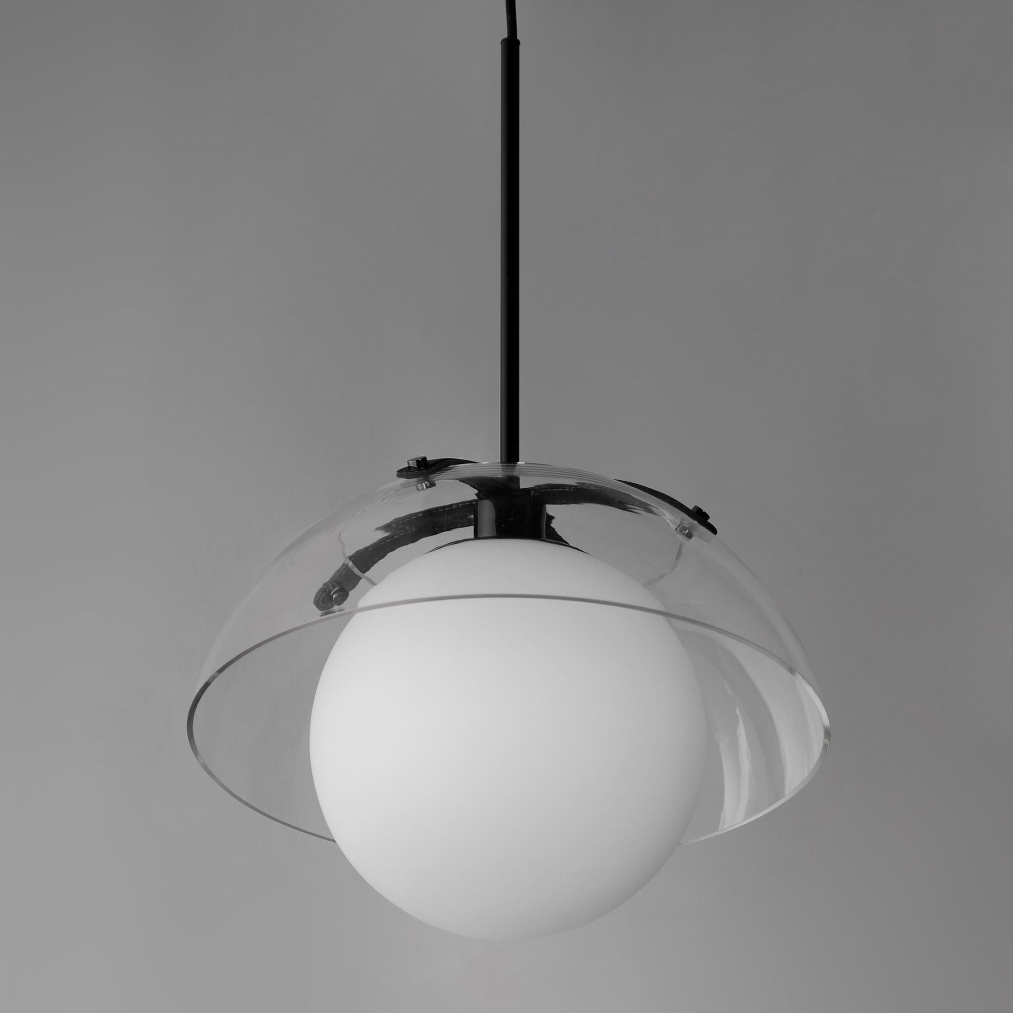 Studio M SM31014CLBC Domain 14" Pendant Clear/Black Nickel in Black Chrome by Mat Sanders