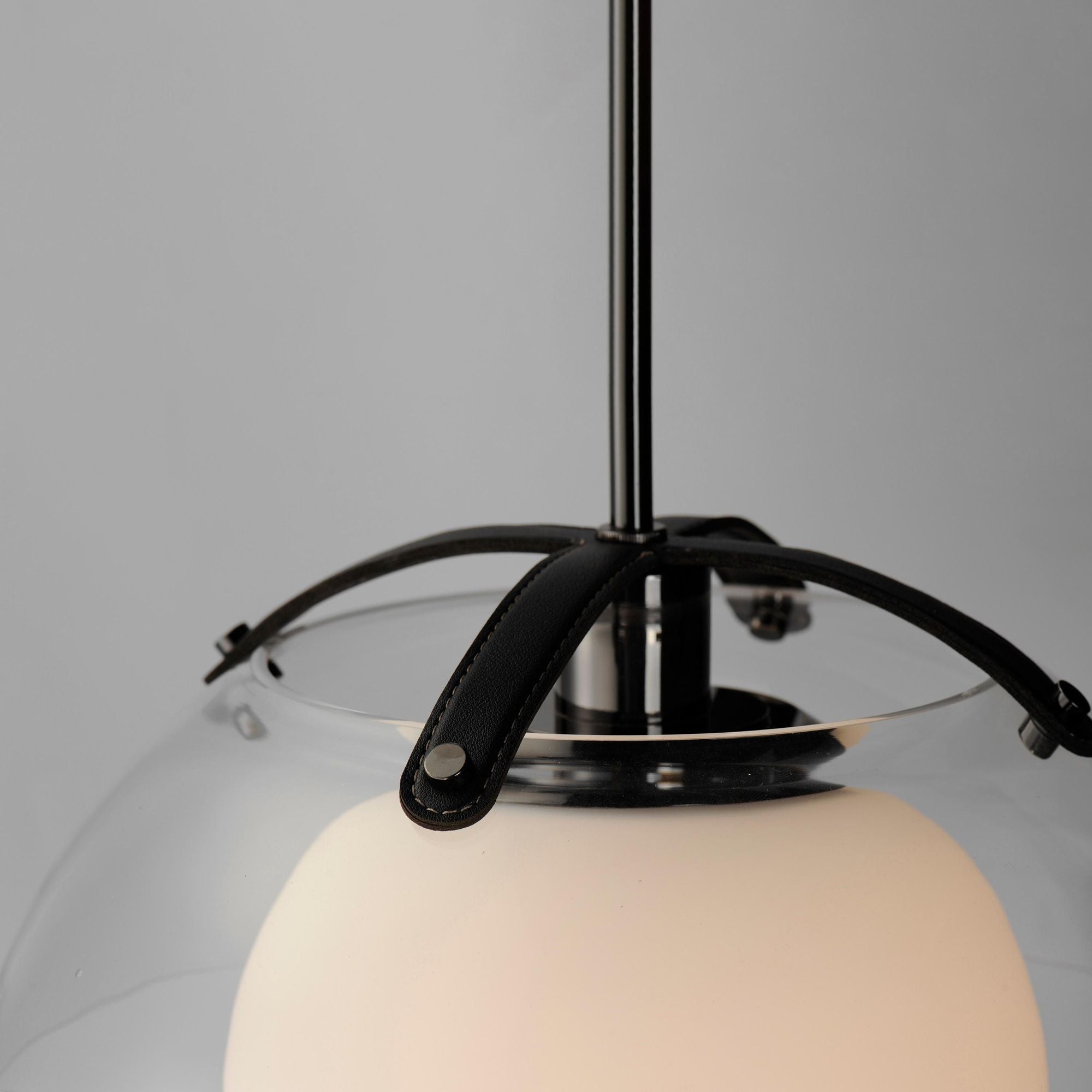 Studio M SM31014CLBC Domain 14" Pendant Clear/Black Nickel in Black Chrome by Mat Sanders