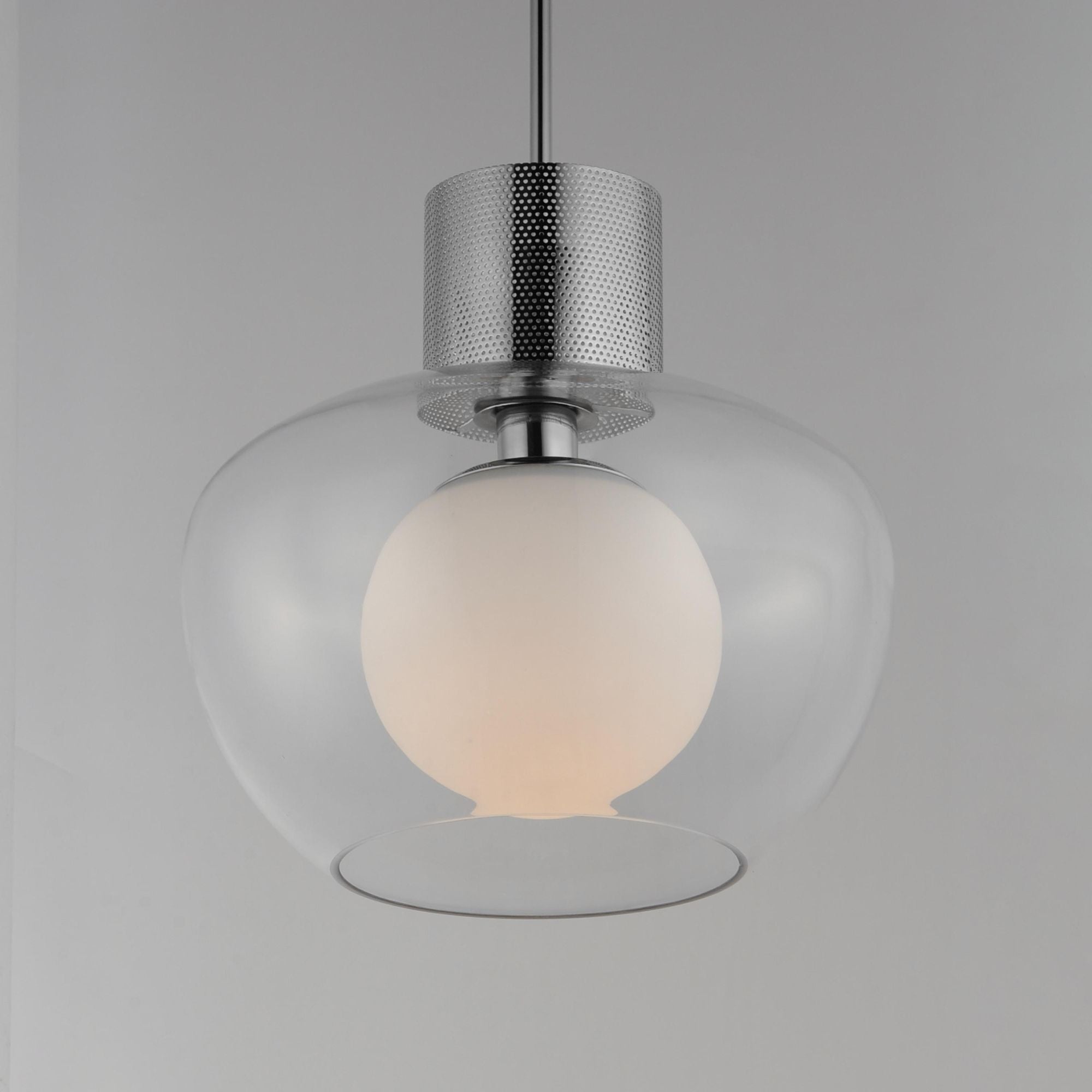 Studio M SM31086CLPC Incognito 14" Pendant - Clear/Chrome in Polished Chrome by Mat Sanders