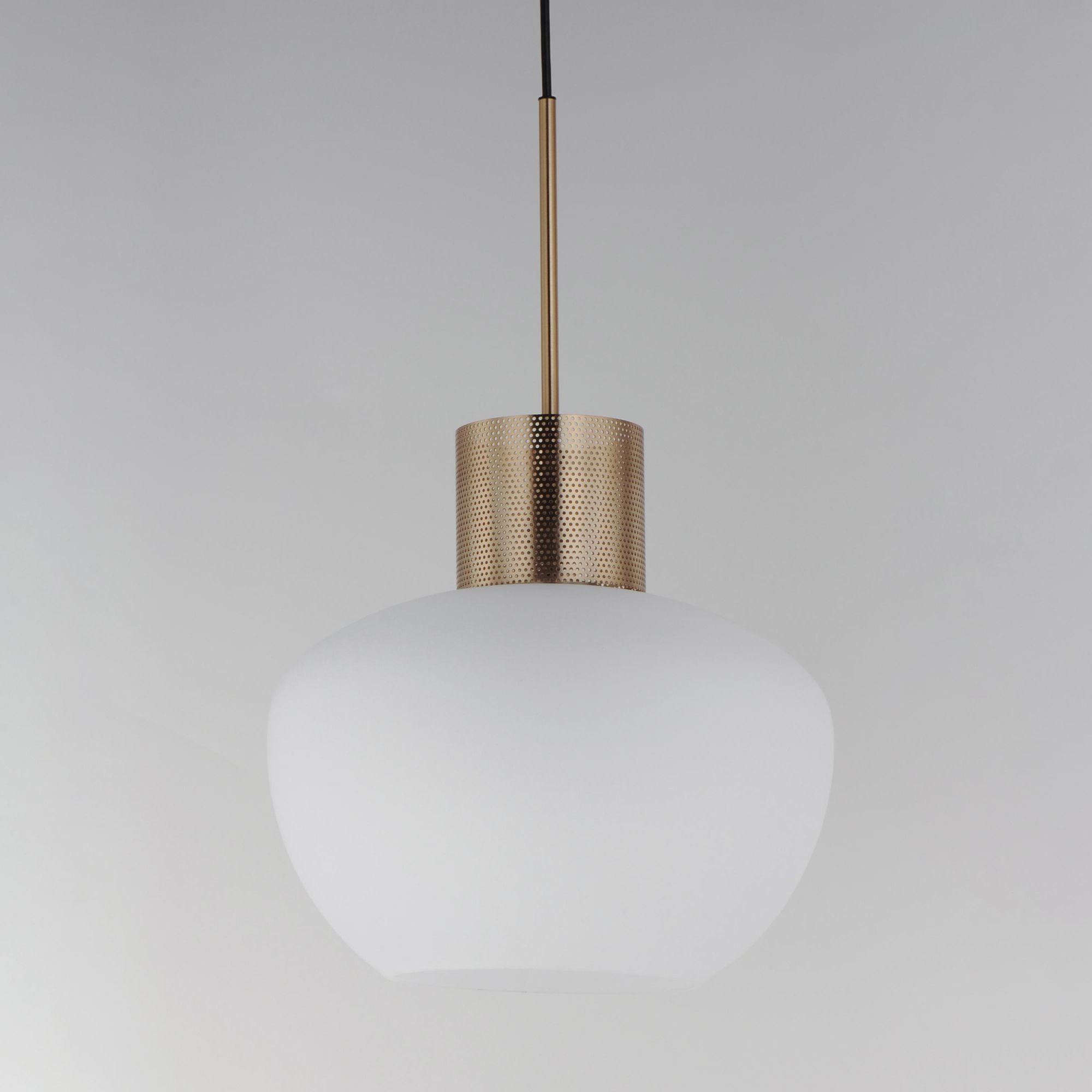 Studio M SM31086FTHR Incognito 14" Pendant - Frost/Heritage Brass by Mat Sanders