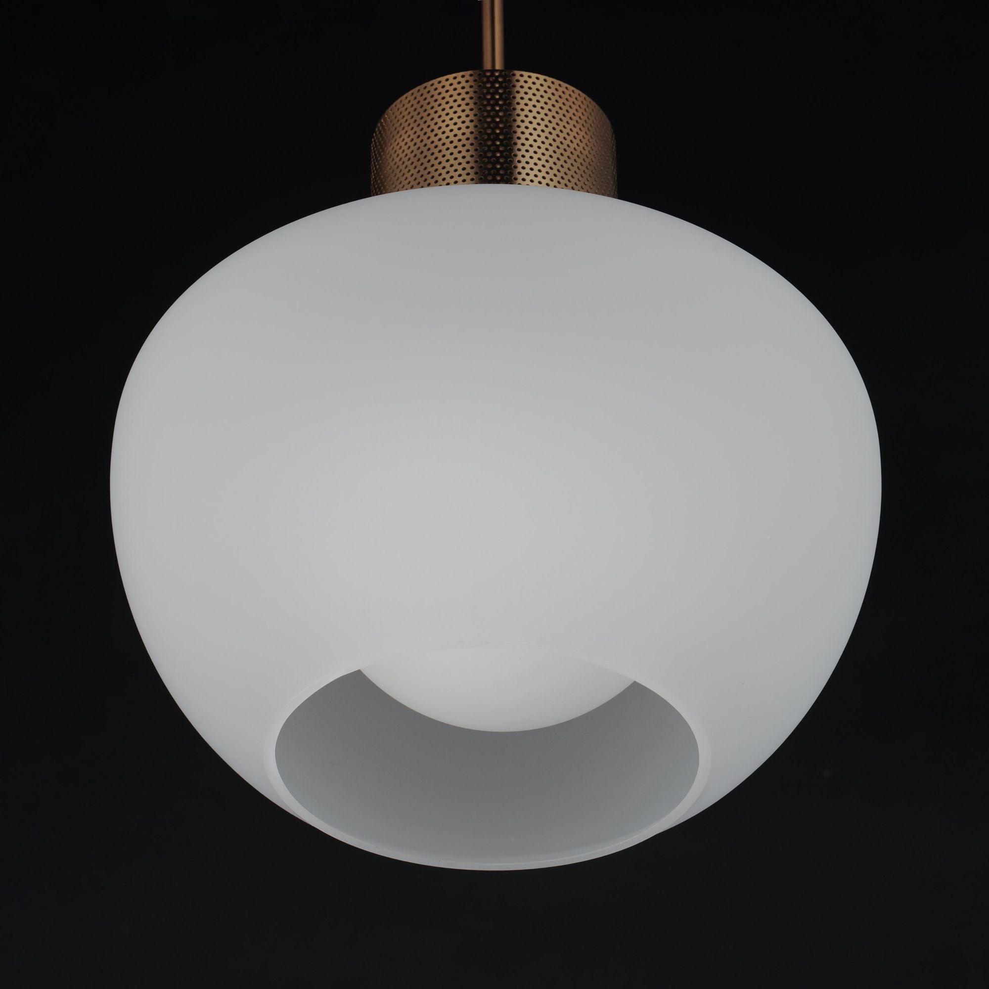 Studio M SM31086FTHR Incognito 14" Pendant - Frost/Heritage Brass by Mat Sanders