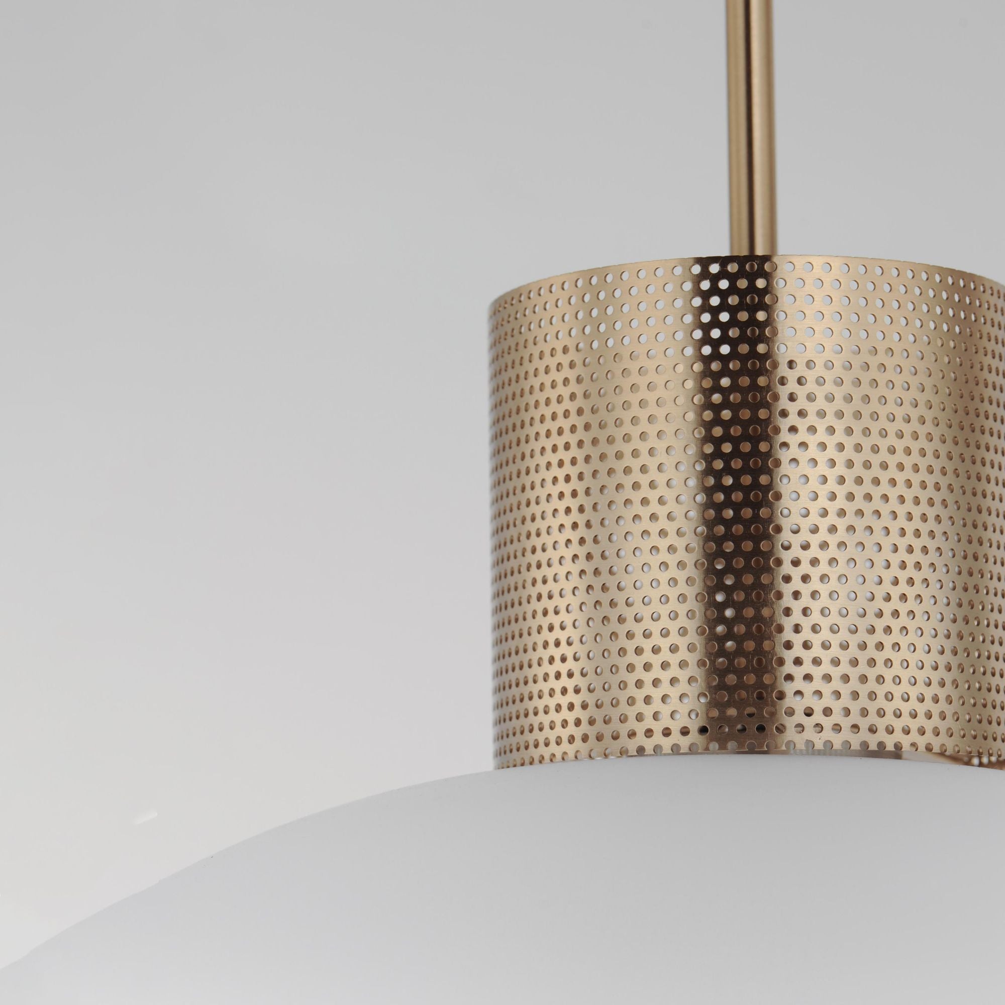 Studio M SM31086FTHR Incognito 14" Pendant - Frost/Heritage Brass by Mat Sanders
