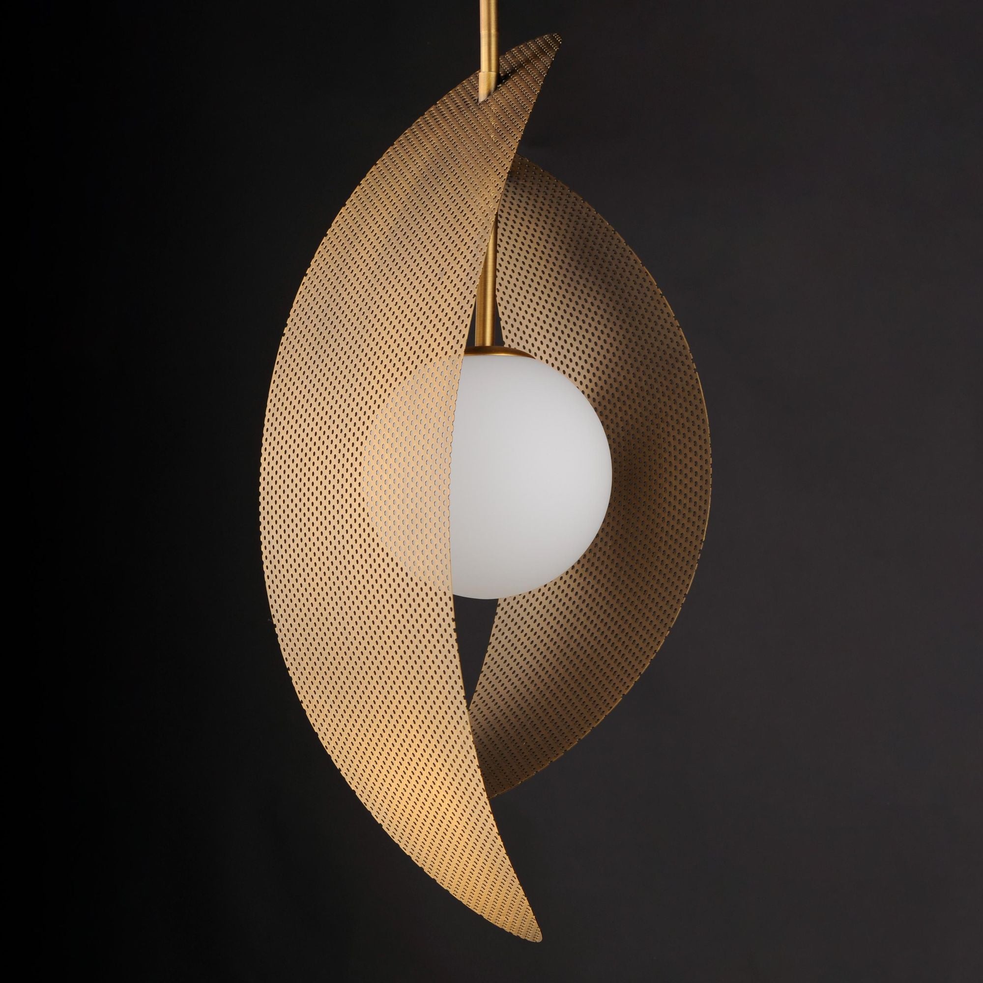 Studio M SM32361SWNAB Chips 1-Light Pendant - Brass in Natural Aged Brass by Mat Sanders