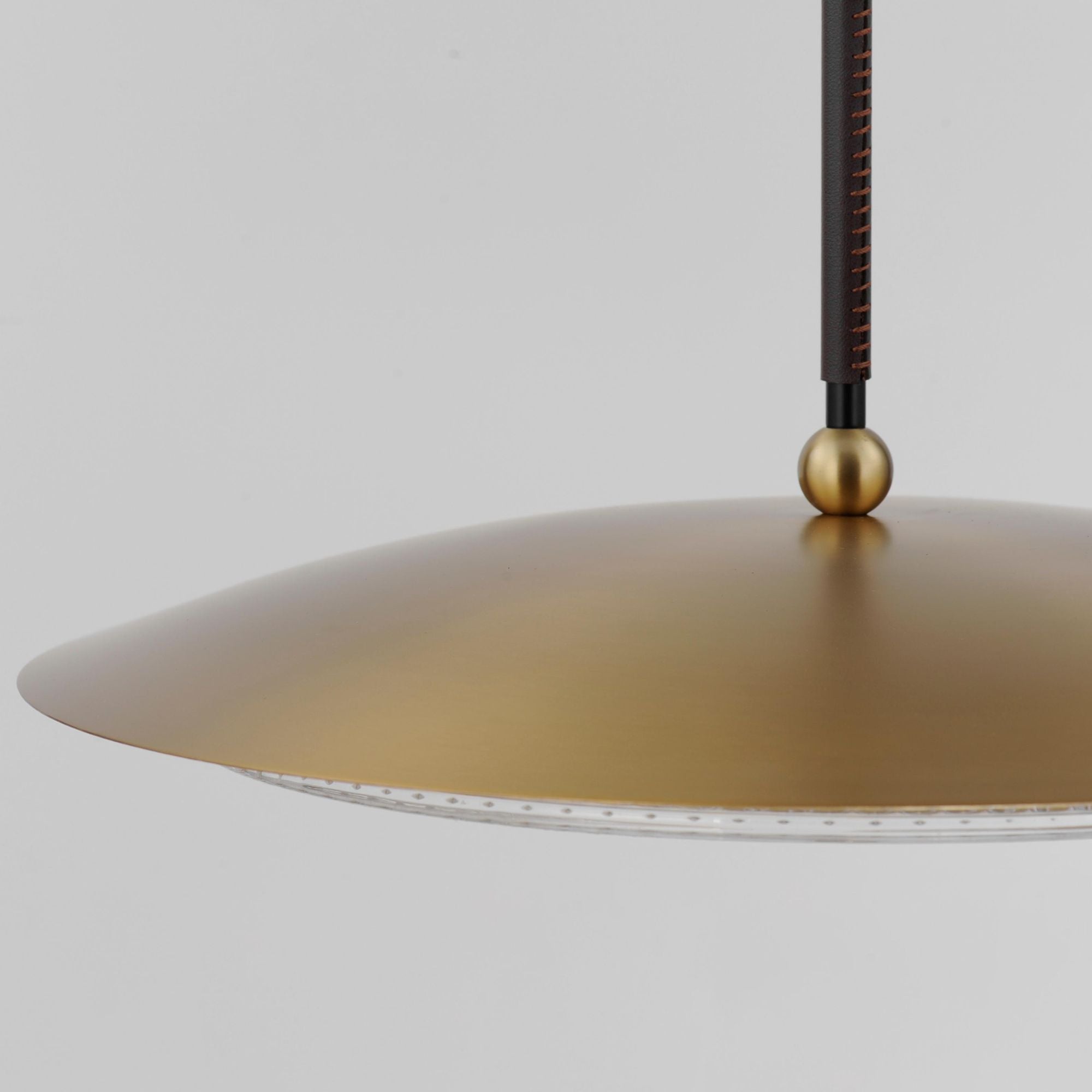 Studio M SM81862CRNAB Prismatic 20" LED Pendant in Natural Aged Brass by Mat Sanders