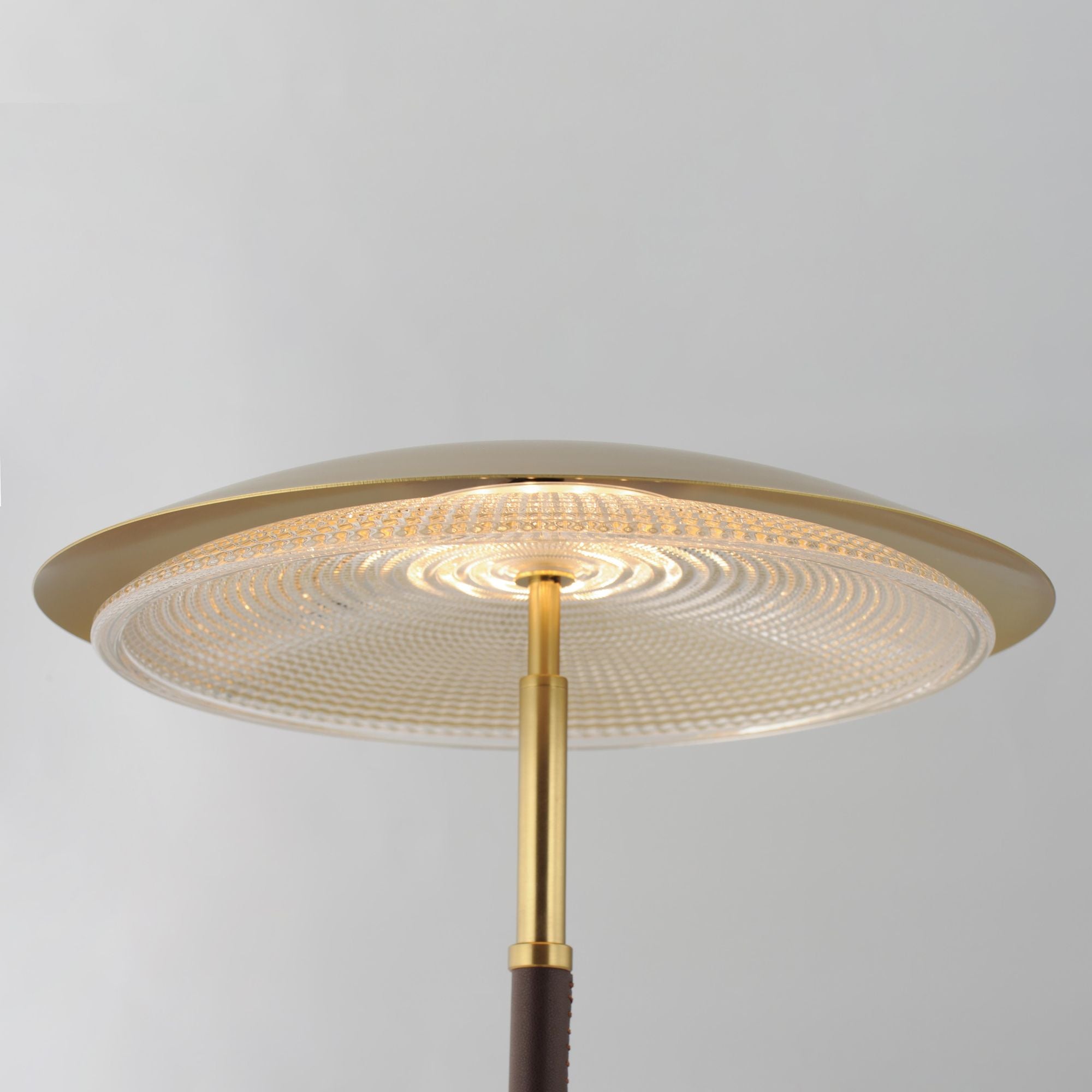 Studio M SM81868CRNAB Prismatic LED Table Lamp in Natural Aged Brass by Mat Sanders