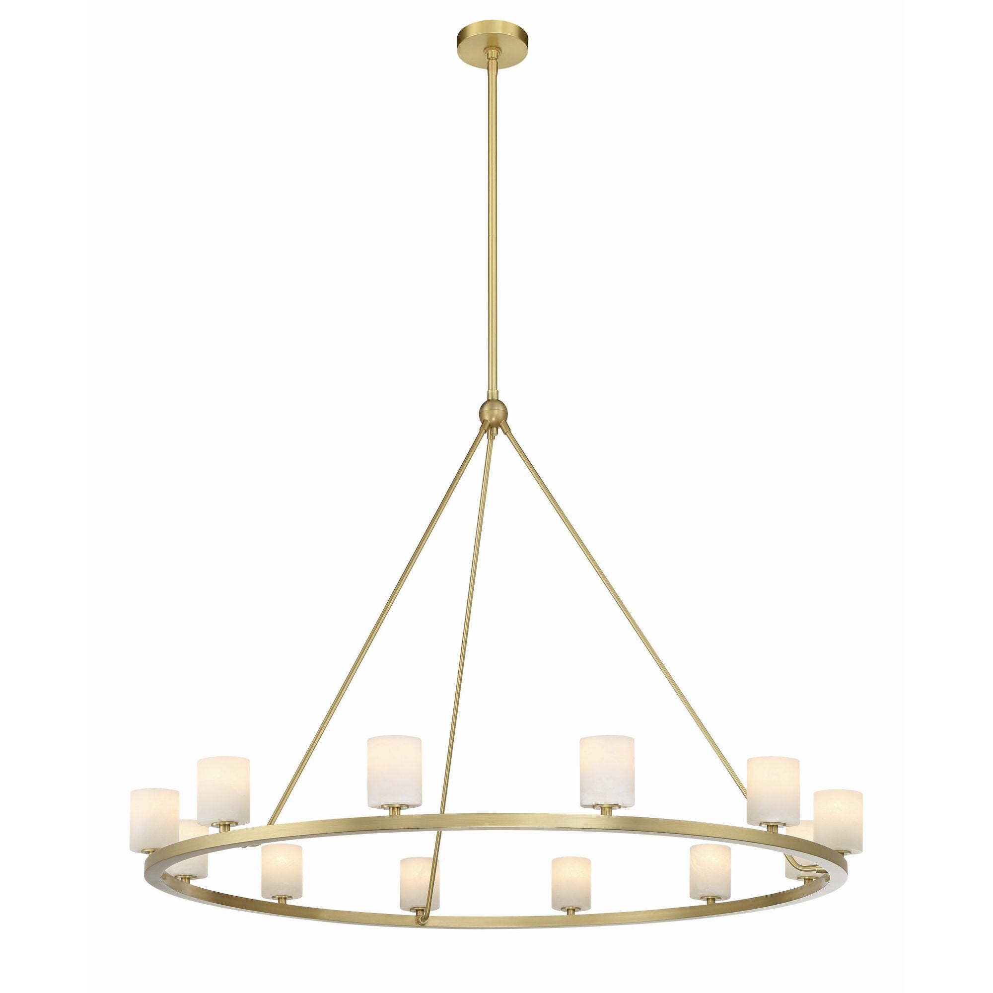 Aragon 46.75'' LED Soft Brass Chandelier Gold 46.75"W x 32"H x 46.75"D