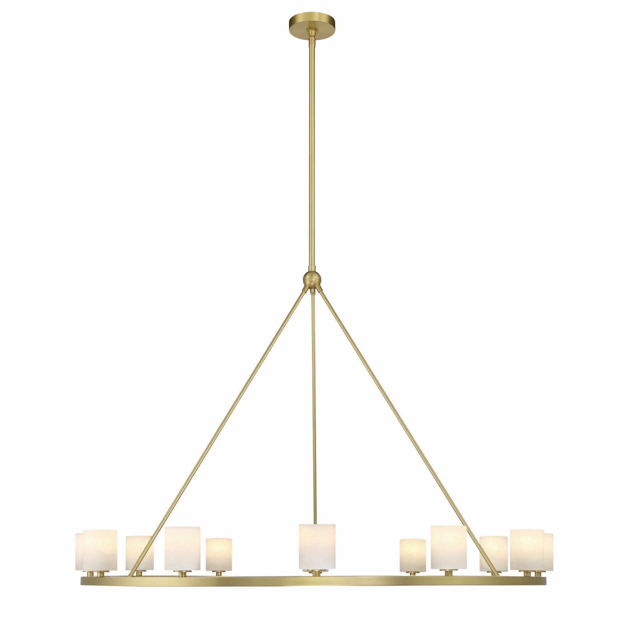 Aragon 46.75'' LED Soft Brass Chandelier Gold 46.75"W x 32"H x 46.75"D