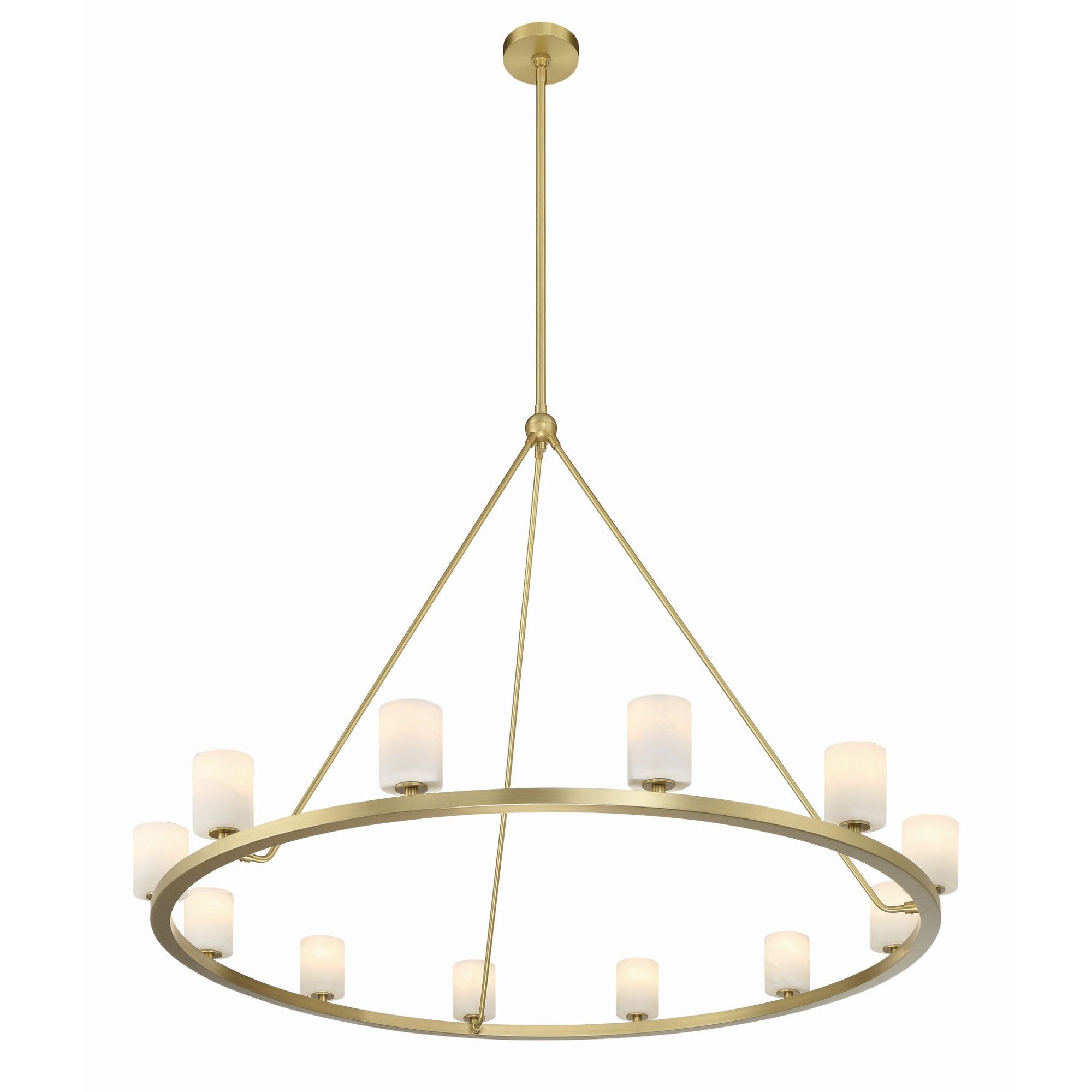 Aragon 46.75'' LED Soft Brass Chandelier Gold 46.75"W x 32"H x 46.75"D