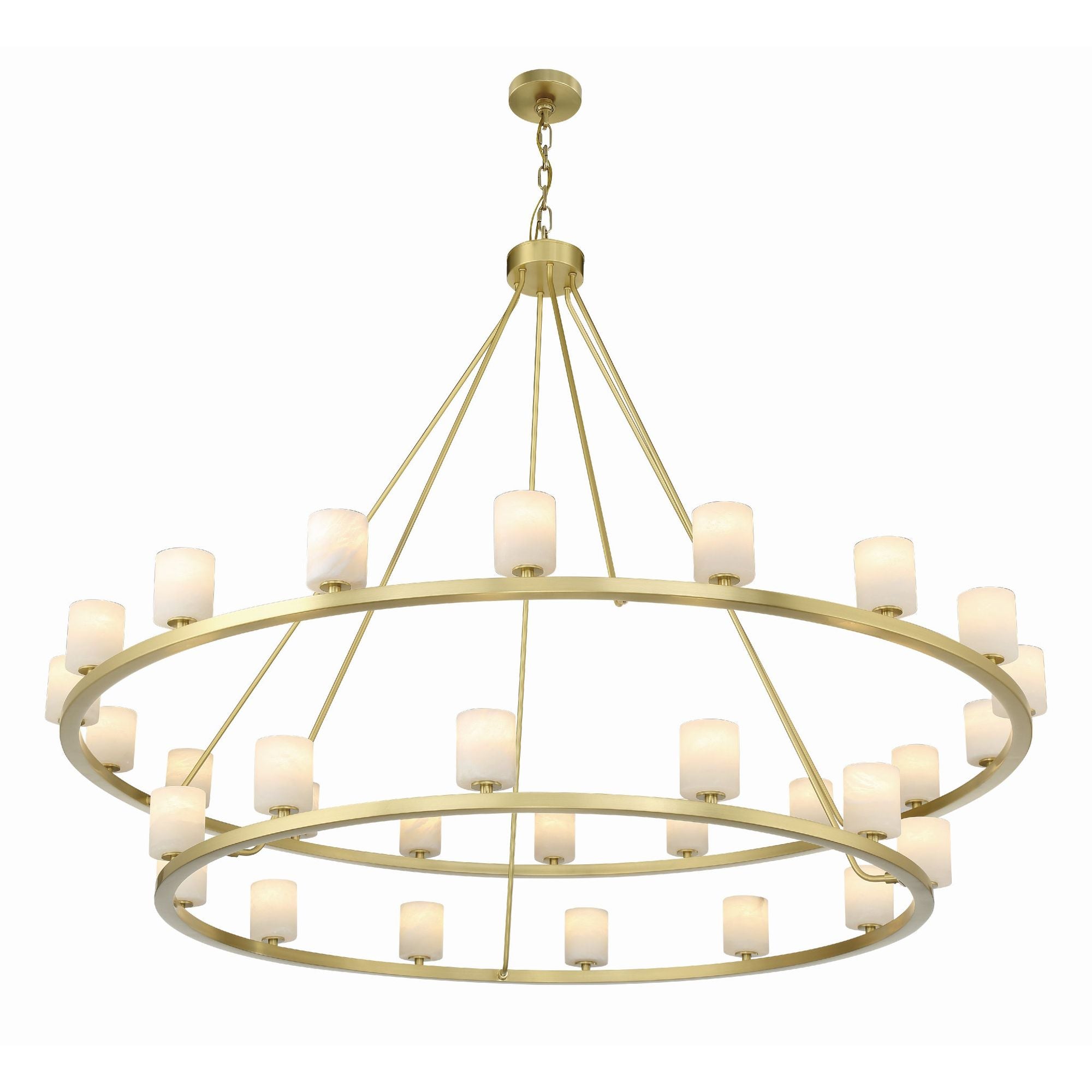 Aragon 58.75'' LED Soft Brass Chandelier Gold 58.75"W x 46"H x 58.75"D
