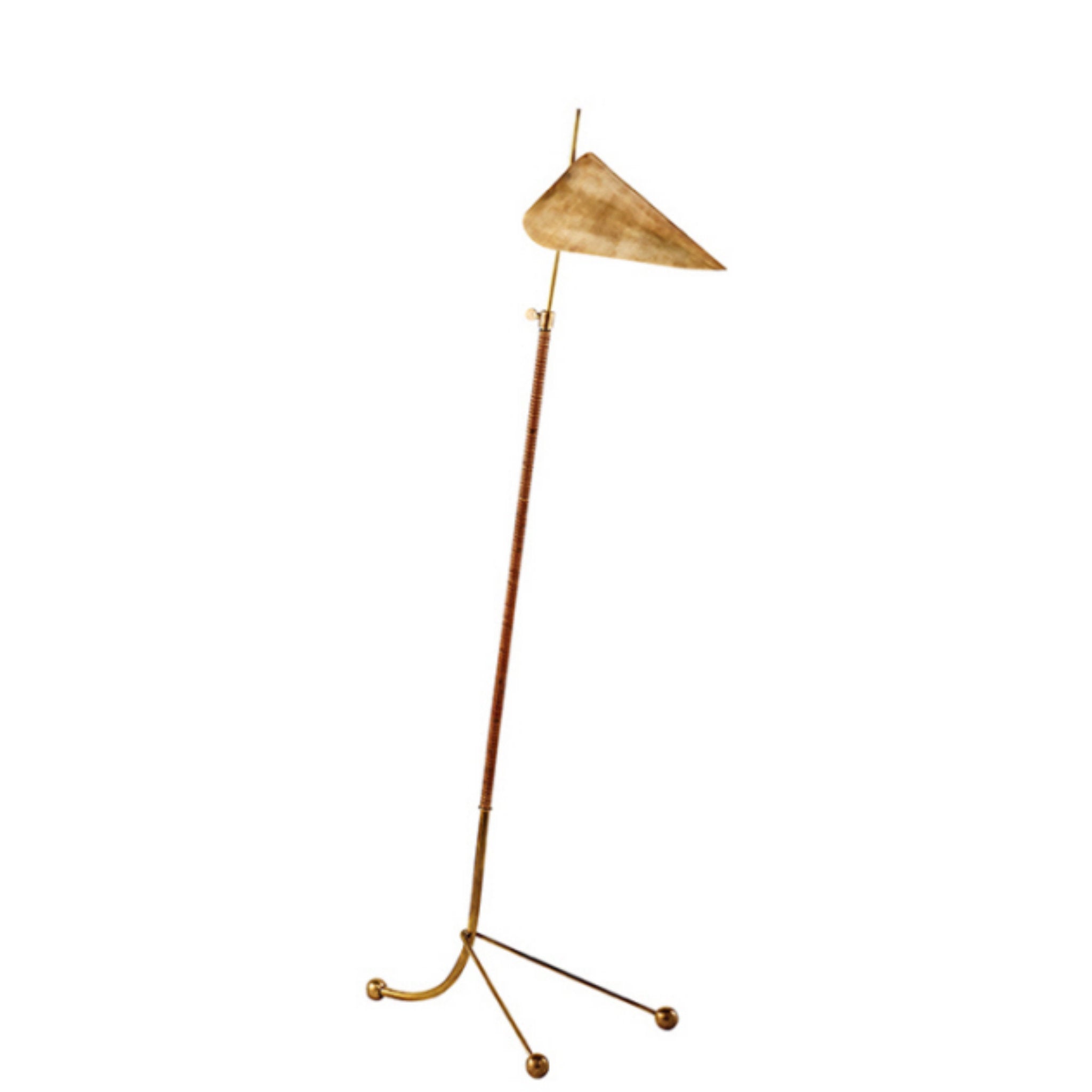AERIN Moresby Floor Lamp in Hand-Rubbed Antique Brass