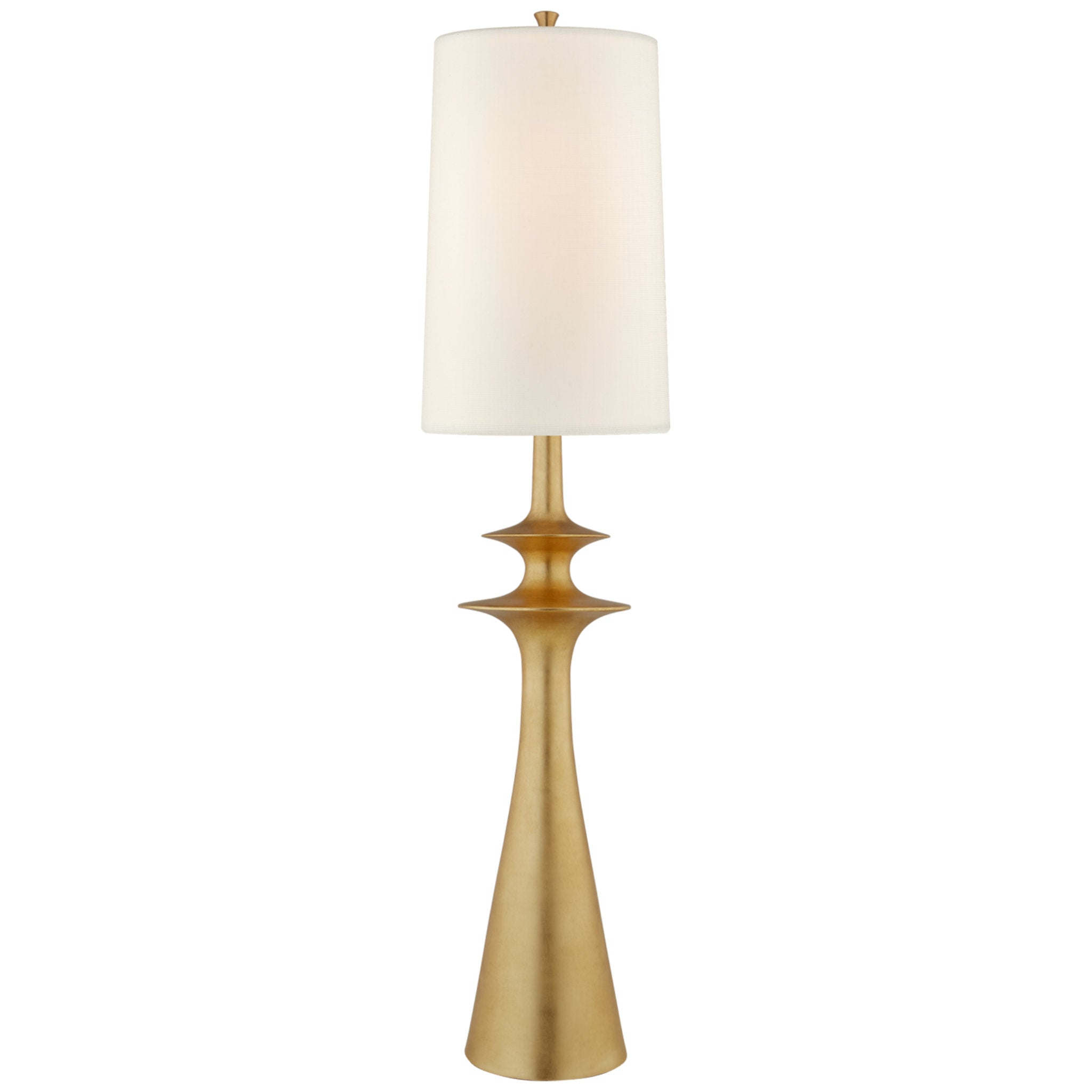 AERIN Lakmos Floor Lamp in Gild with Linen Shade