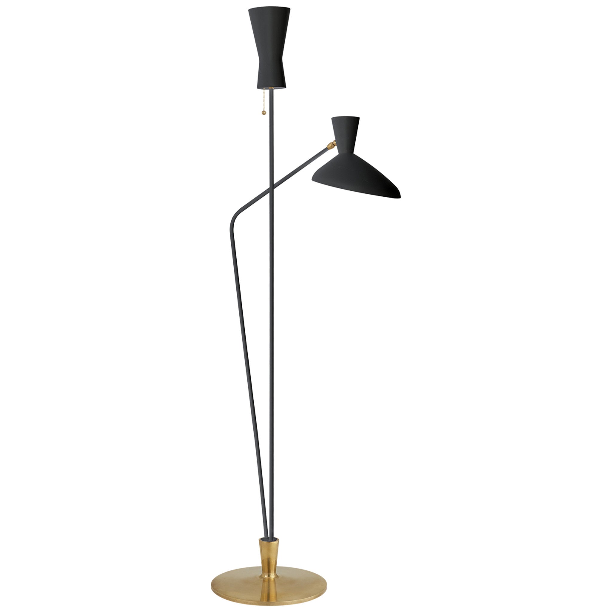 AERIN Austen Large Dual Function Floor Lamp in Black