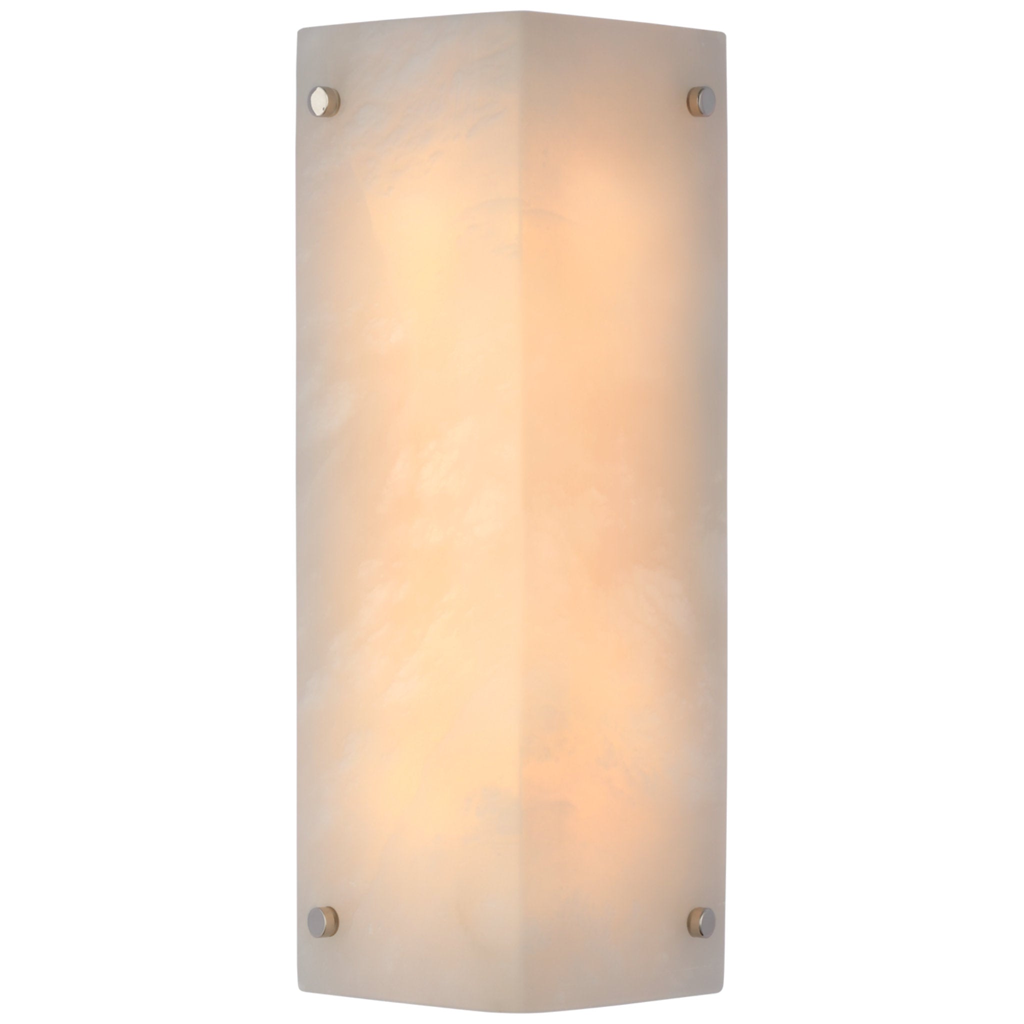 AERIN Clayton Wall Sconce in Alabaster and Polished Nickel