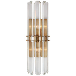 AERIN Bonnington Tall Sconce in Hand-Rubbed Antique Brass