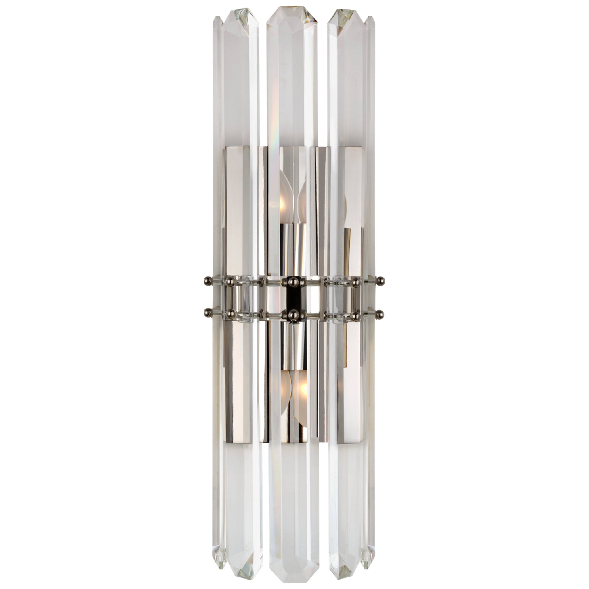 AERIN Bonnington Tall Sconce in Polished Nickel