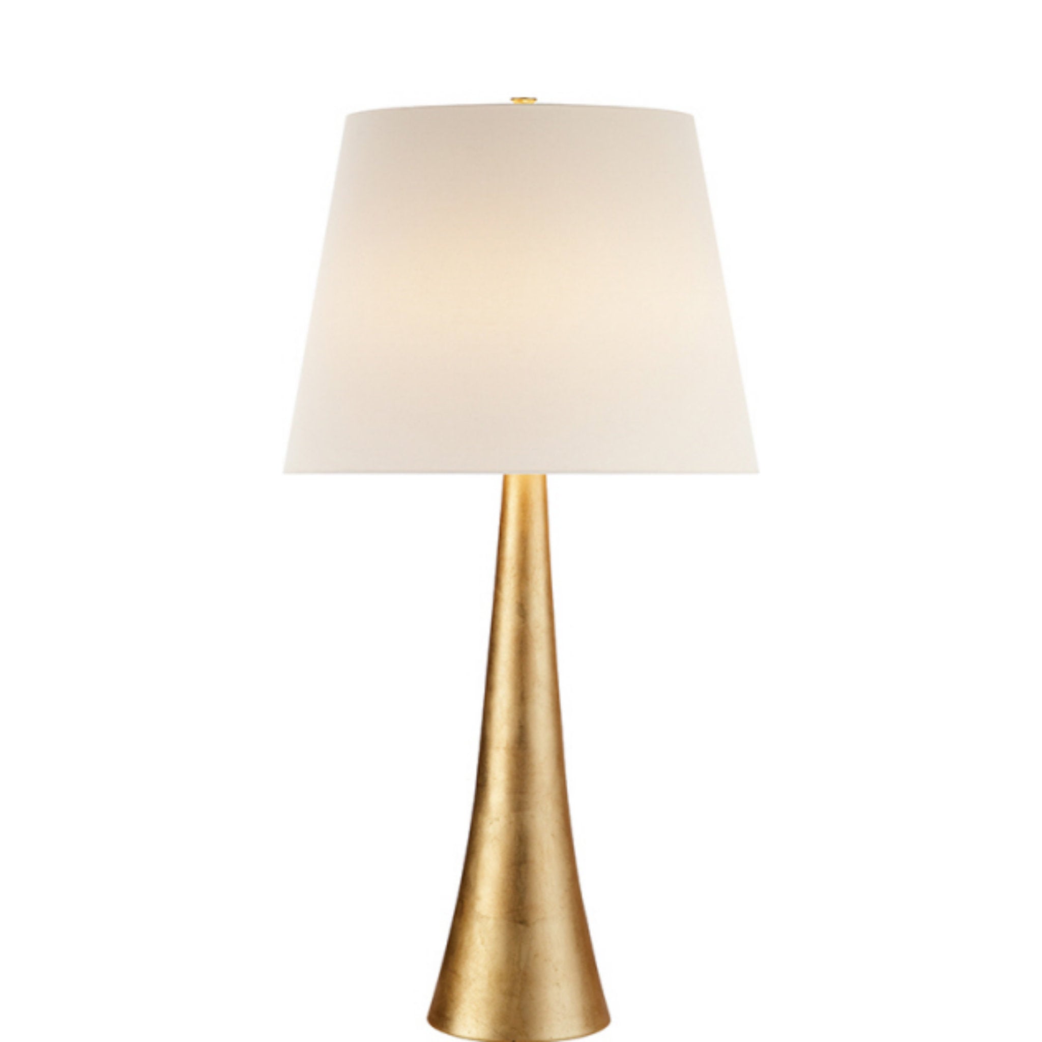 AERIN Dover Table Lamp in Gild with Linen Shade