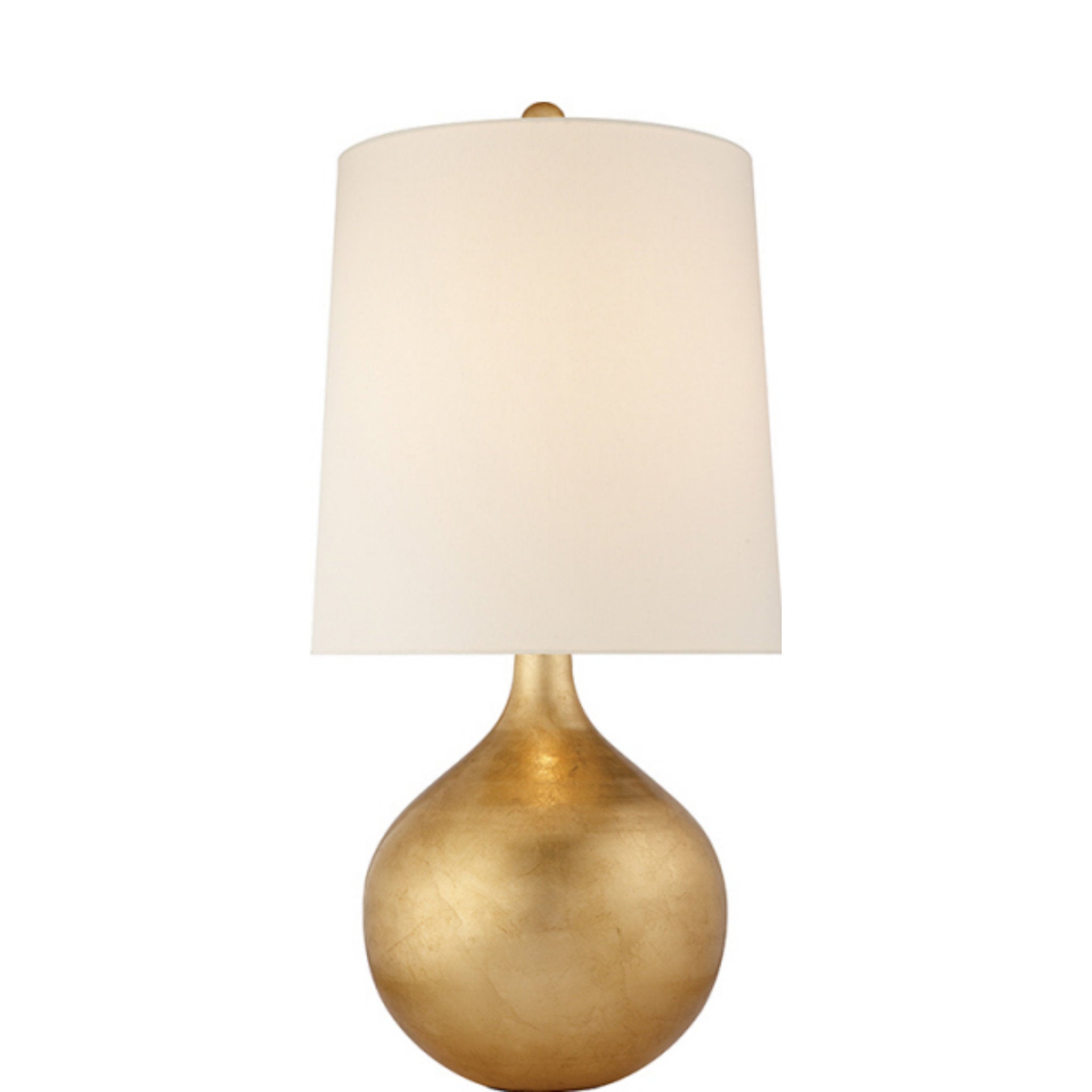 AERIN Warren Table Lamp in Gild with Linen Shade
