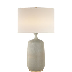 AERIN Culloden Table Lamp in Volcanic Ivory with Linen Shade