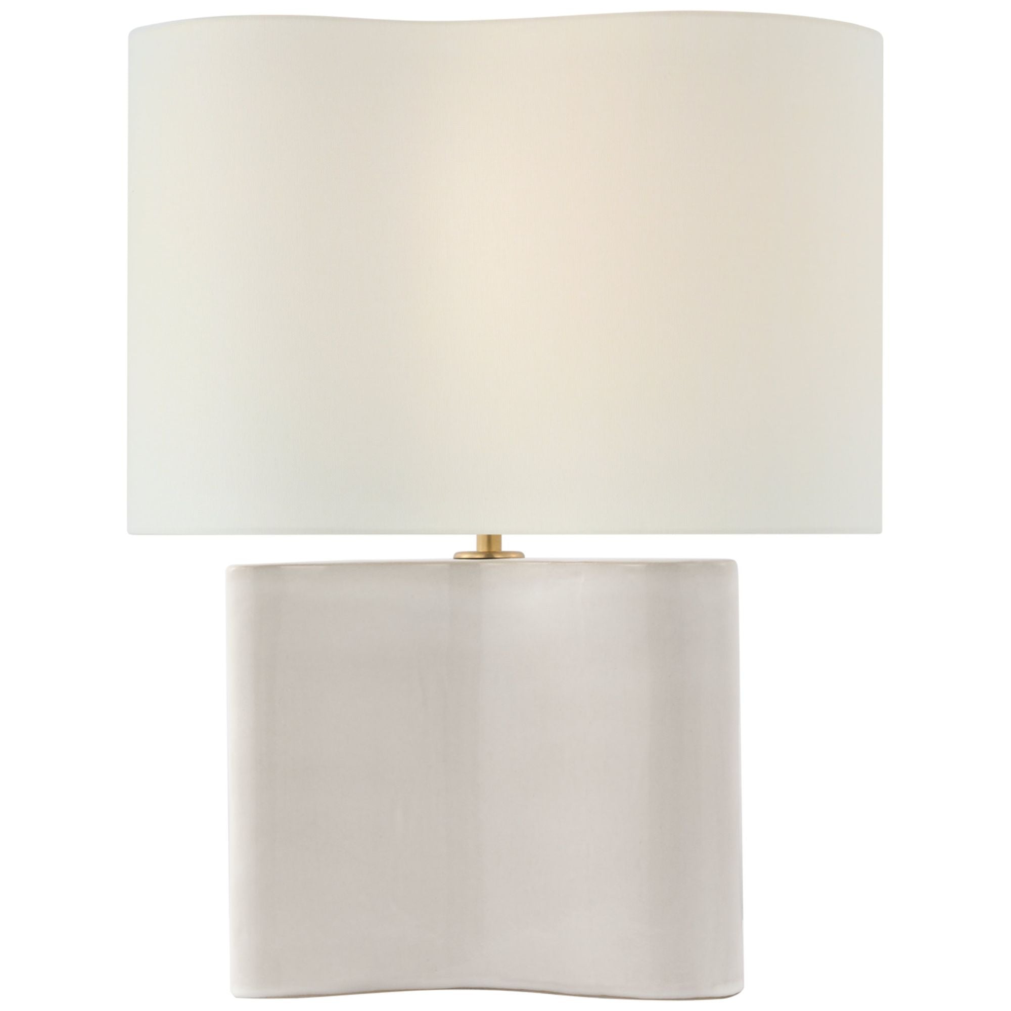 AERIN Mishca Medium Table Lamp in Ivory with Linen Shade W18" x H23.75"