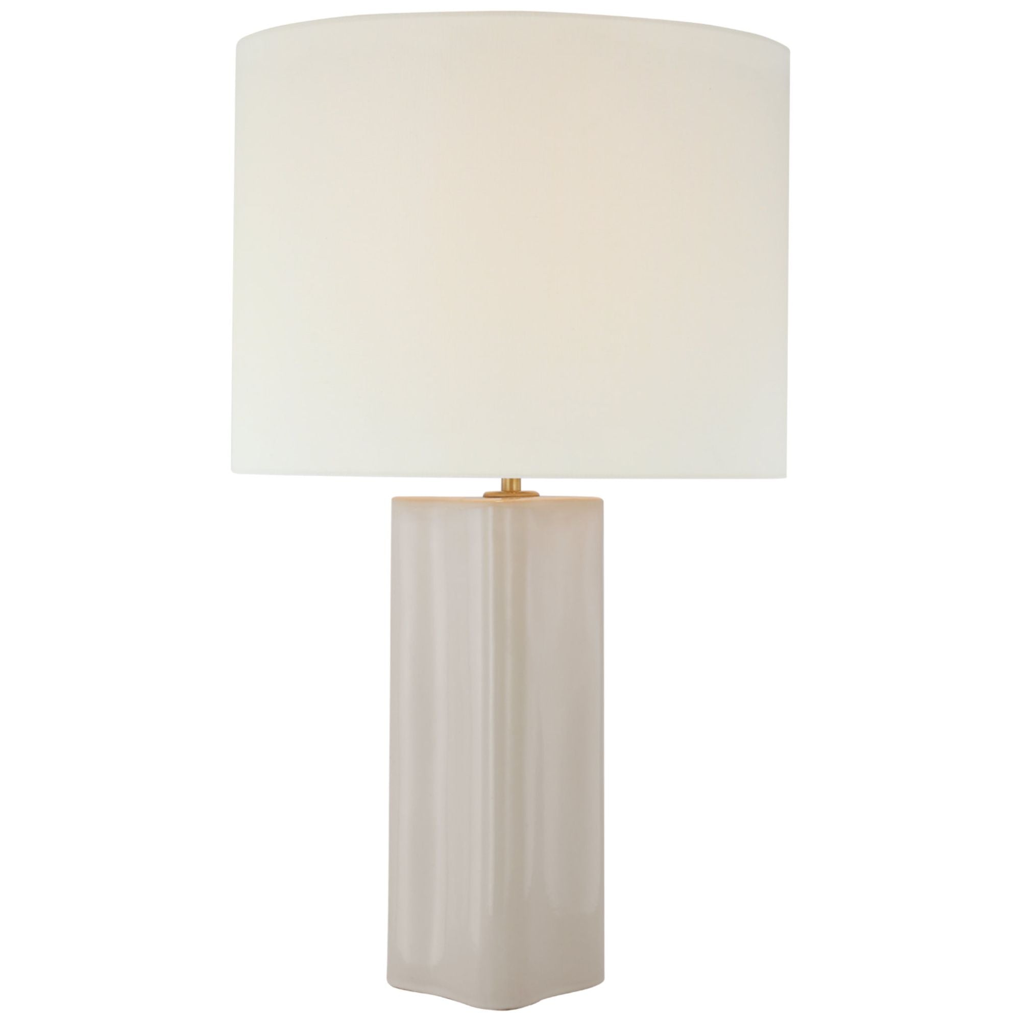 AERIN Mishca Large Table Lamp in Ivory with Linen Shade