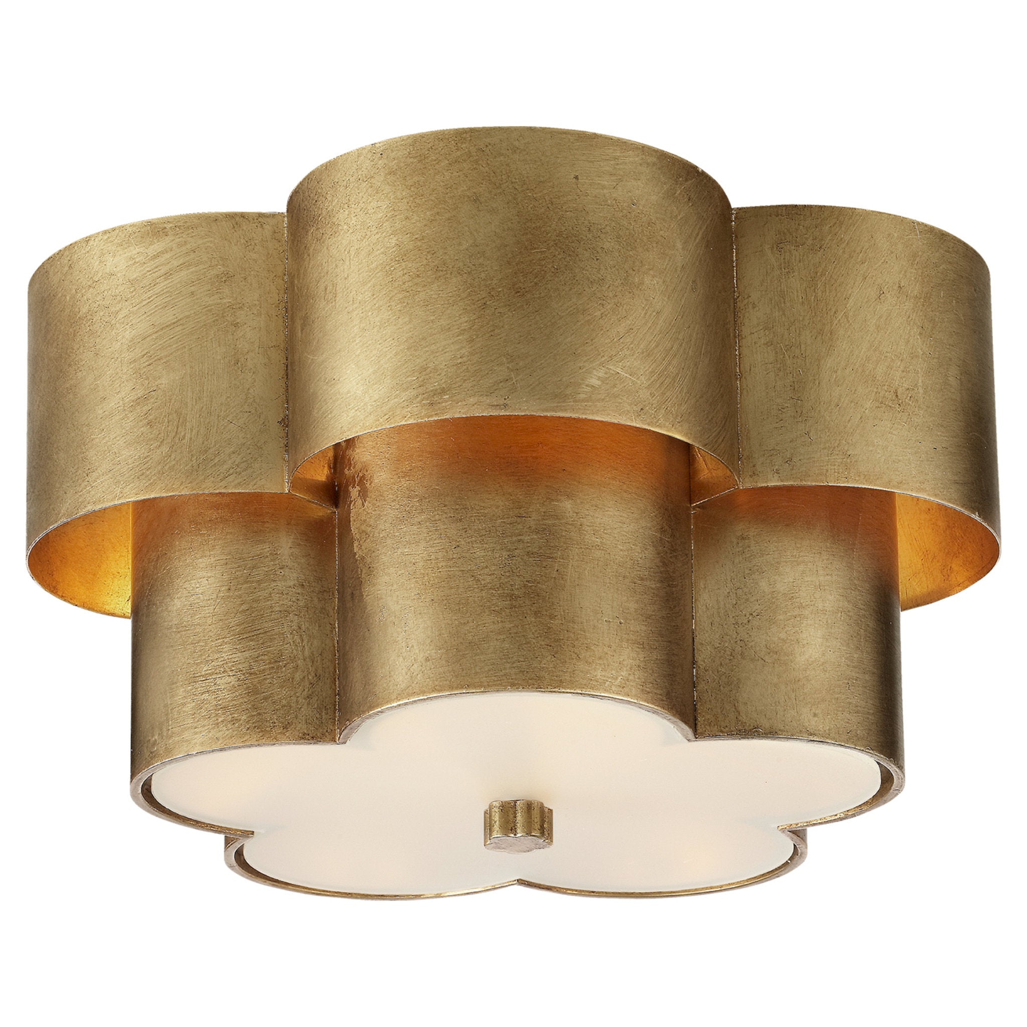 AERIN Arabelle Flush Mount in Gild with Frosted Acrylic