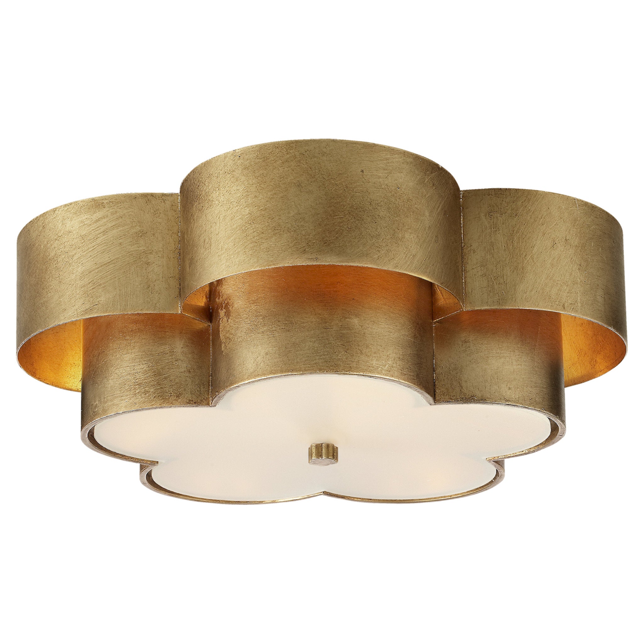 AERIN Arabelle Large Flush Mount in Gild with Frosted Acrylic