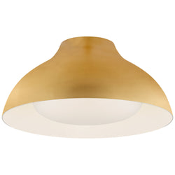 AERIN Agnes 15" Flush Mount in Gild with Soft White Glass