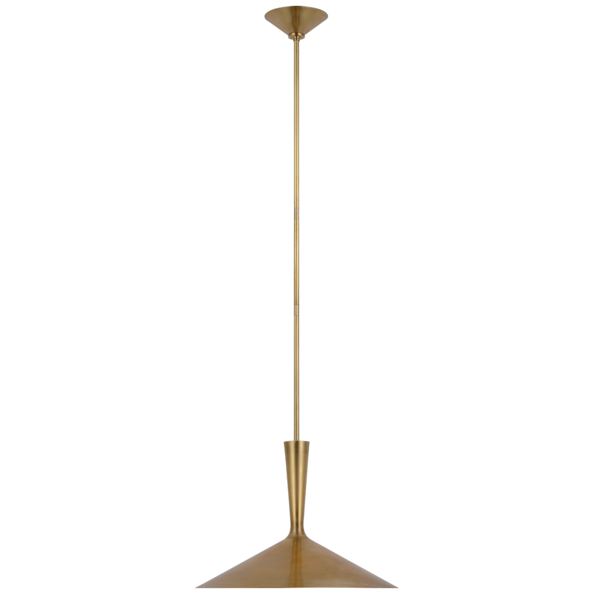 AERIN Rosetta Large Pendant in Hand-Rubbed Antique Brass Ceiling Light W18"