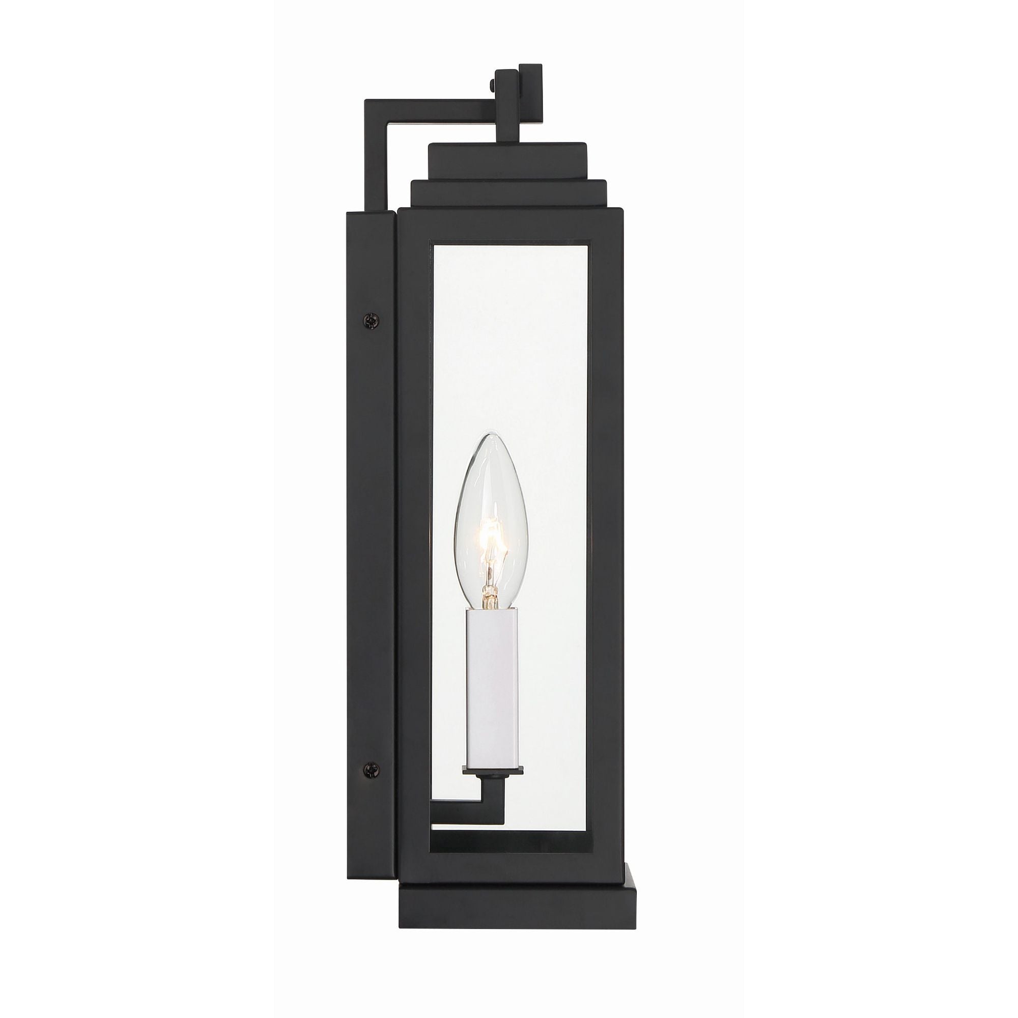Aspen 1 Light Matte Black Outdoor Sconce 5"W x 14"H x 4.5"D