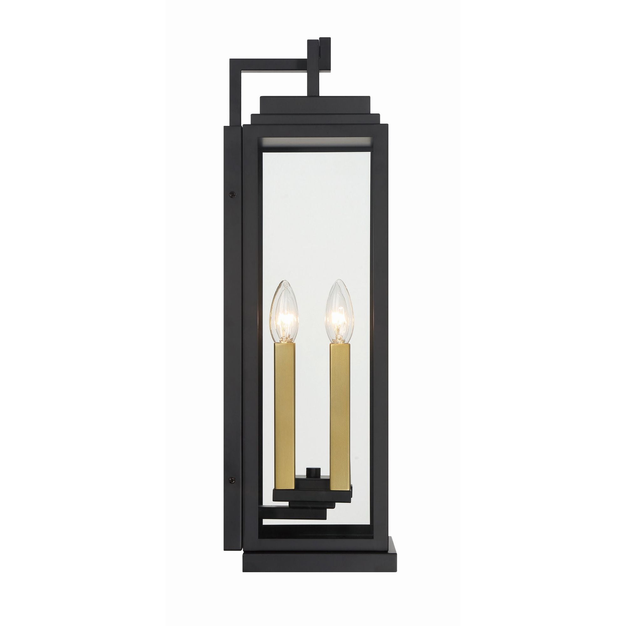 Aspen 4 Light Matte Black Outdoor Sconce 7.75"W x 22.5"H x 7.25"D