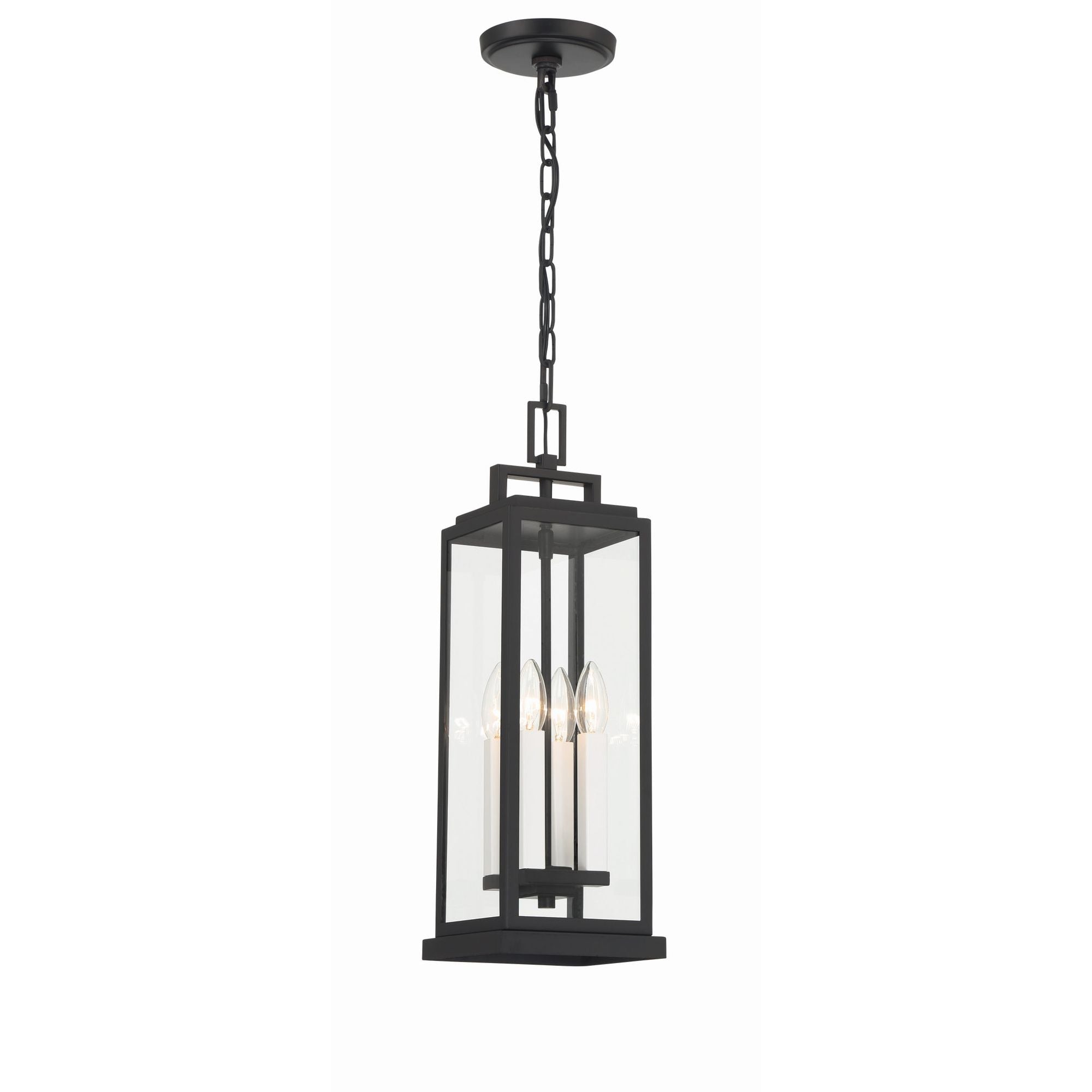 Aspen 6.5'' Matte Black Outdoor Pendant Black 6.5"W x 20.5"H x 6.5"D