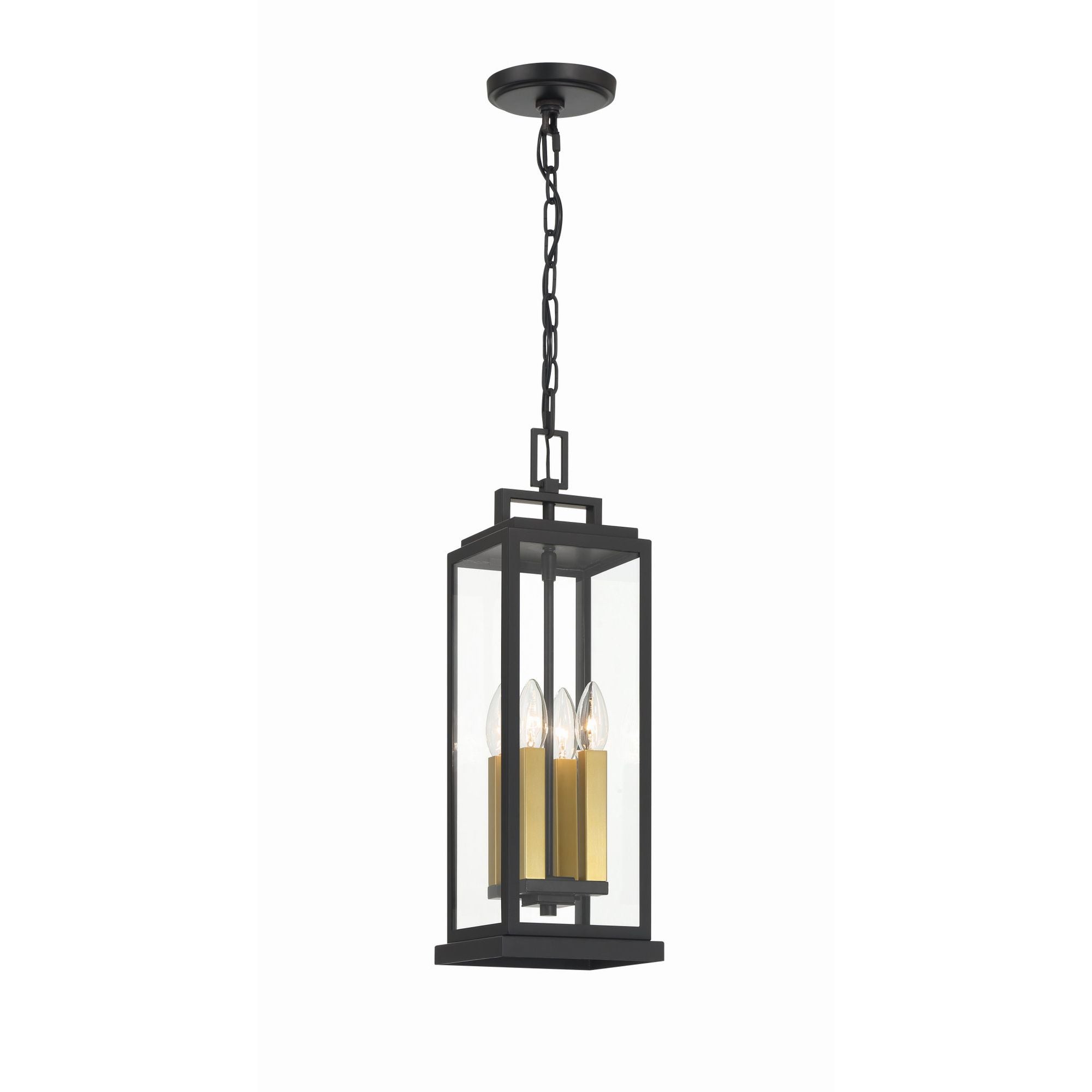 Aspen 6.5'' Matte Black Outdoor Pendant Black 6.5"W x 20.5"H x 6.5"D