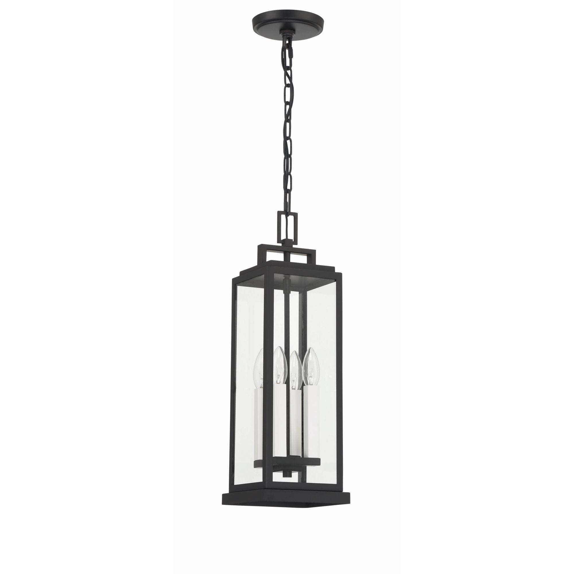 Aspen 6.5'' Matte Black Outdoor Pendant Black 6.5"W x 20.5"H x 6.5"D