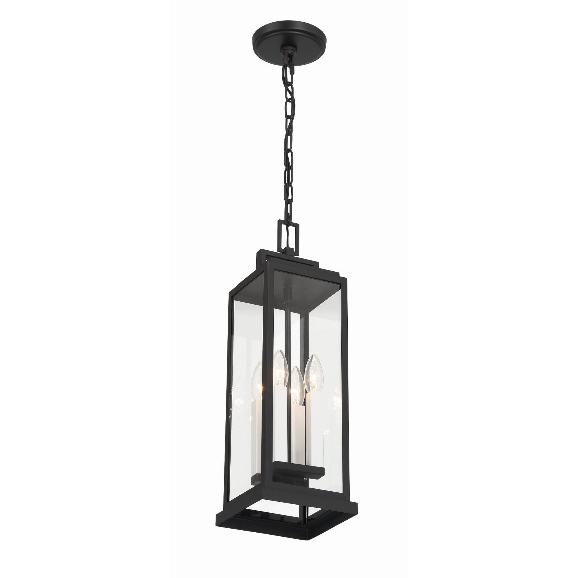Aspen 6.5'' Matte Black Outdoor Pendant Black 6.5"W x 20.5"H x 6.5"D