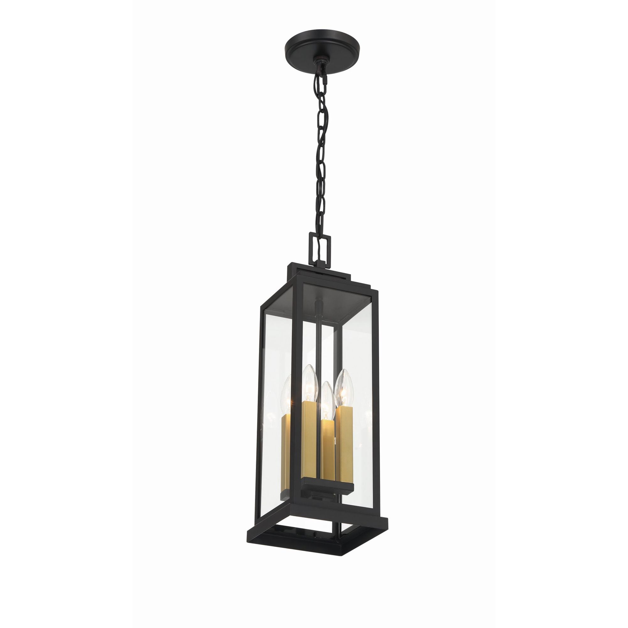 Aspen 6.5'' Matte Black Outdoor Pendant Black 6.5"W x 20.5"H x 6.5"D