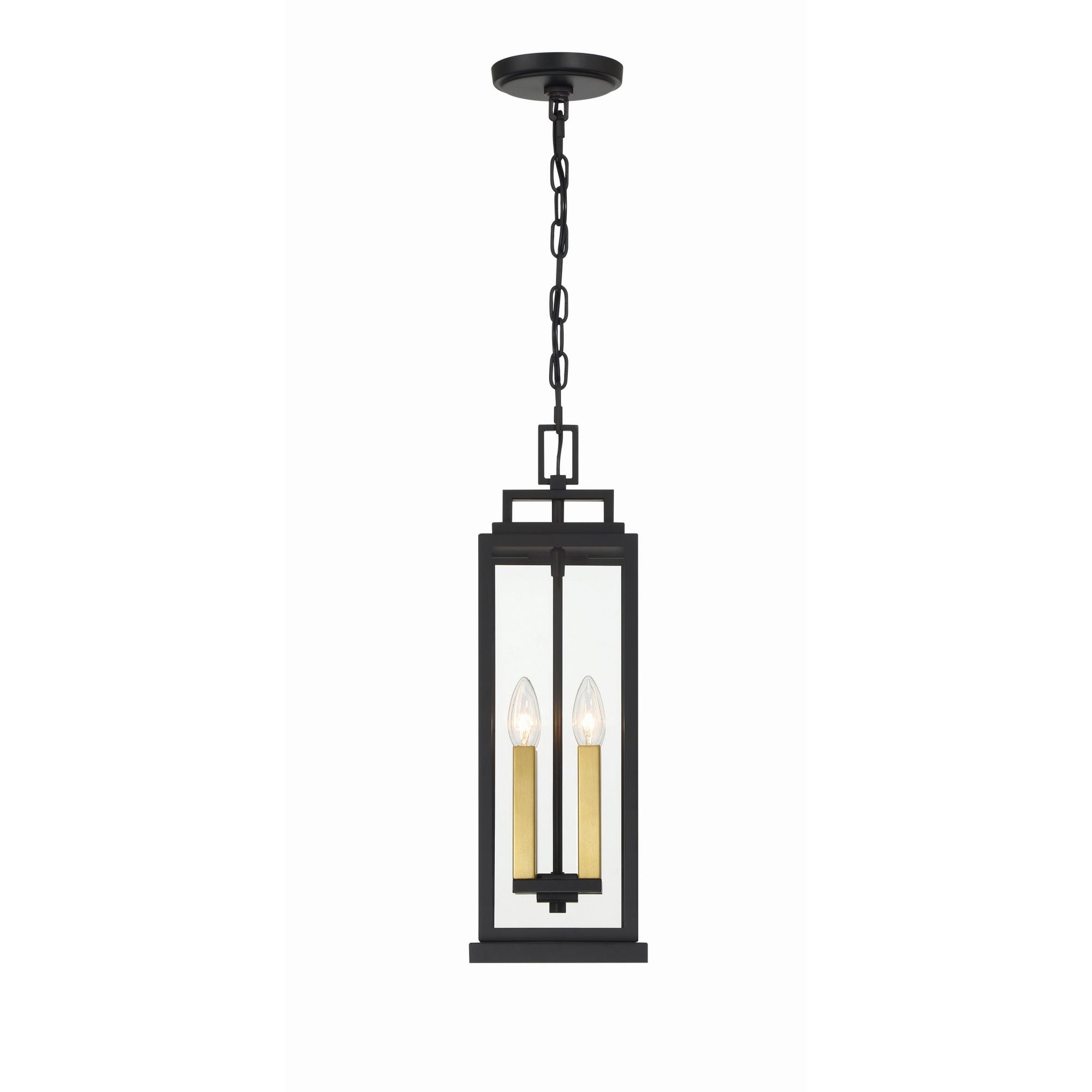Aspen 6.5'' Matte Black Outdoor Pendant Black 6.5"W x 20.5"H x 6.5"D
