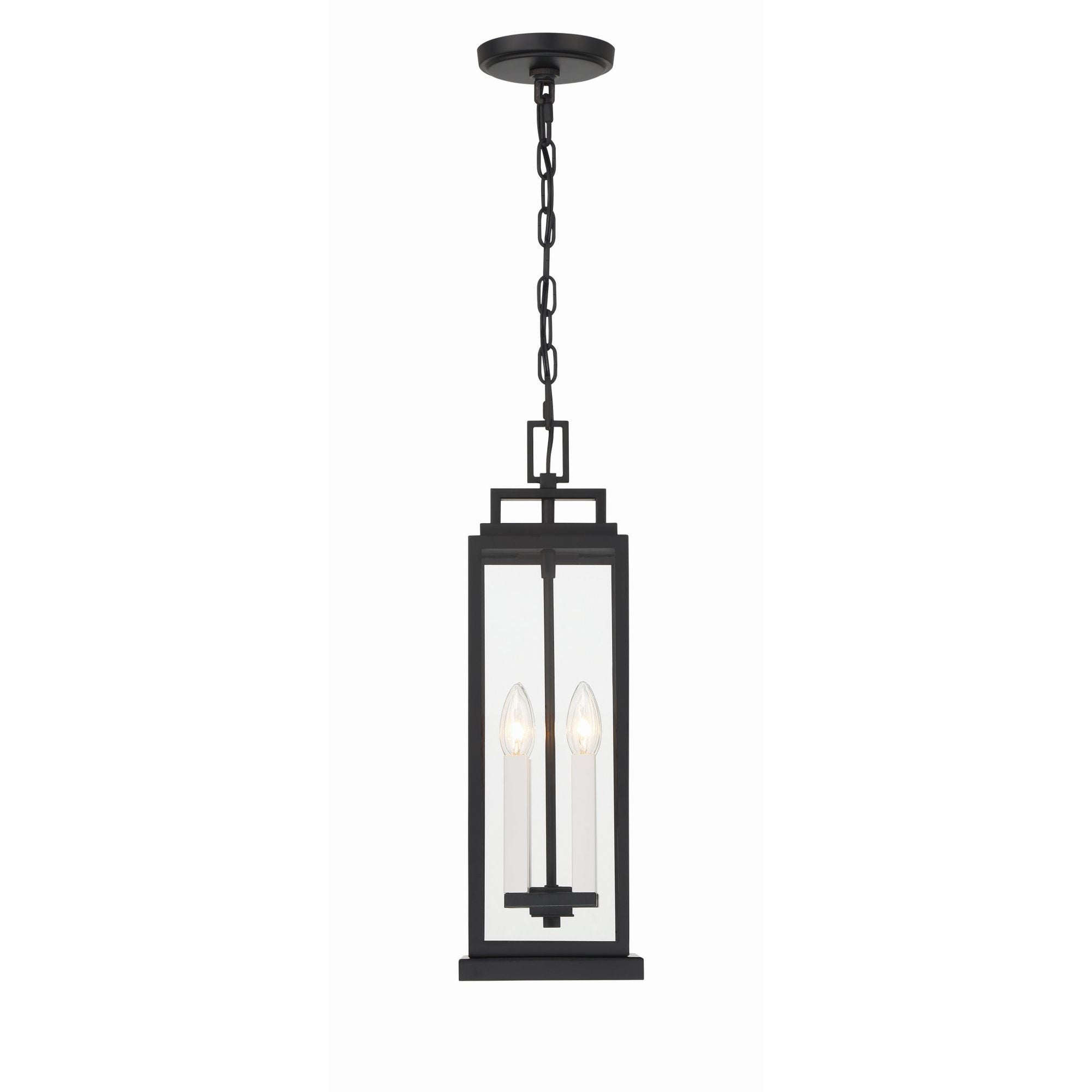 Aspen 6.5'' Matte Black Outdoor Pendant Black 6.5"W x 20.5"H x 6.5"D