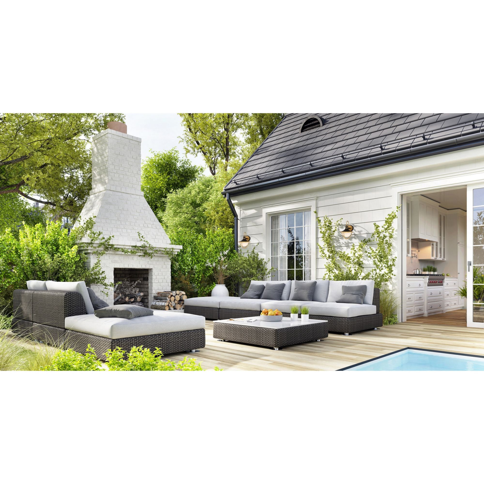 Atlas 13.5'' Matte Black + Textured Gold Outdoor Sconce Black 13.5"W x 18.75"H x 14.5"D