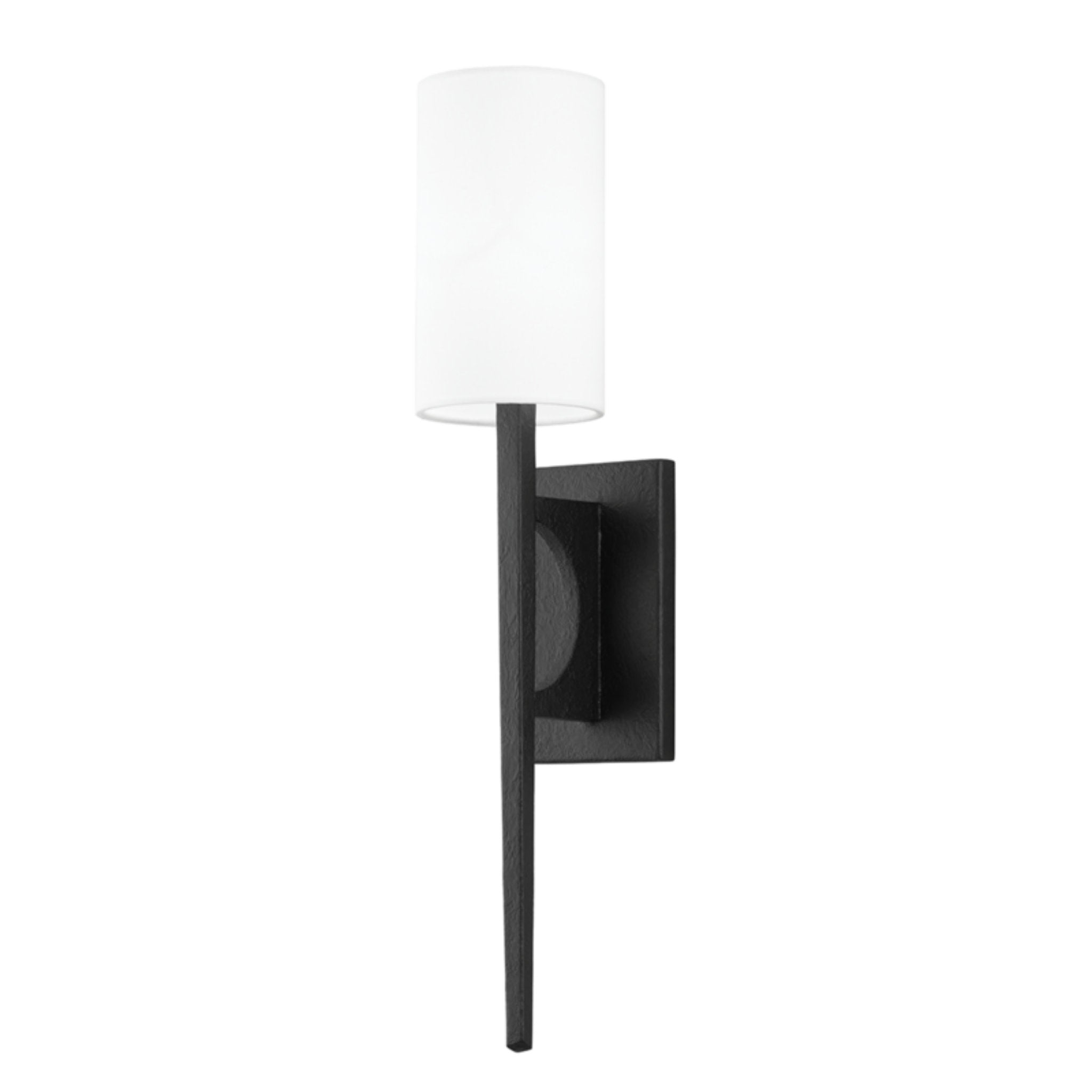 Wallace 1 Light Wall Sconce in Black Iron